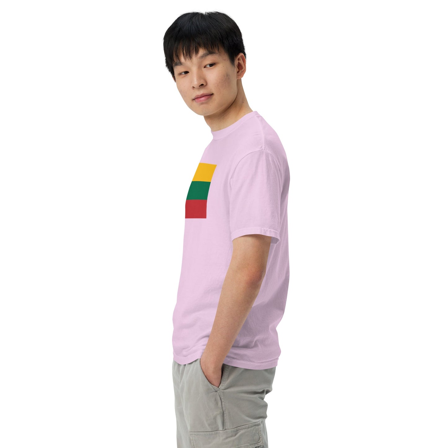 true navy shirt with Lithuania flag design, extra large