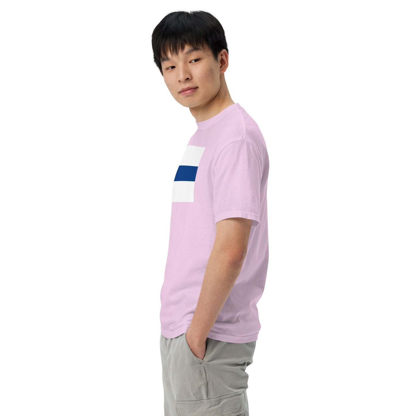 true navy shirt with France flag design, large