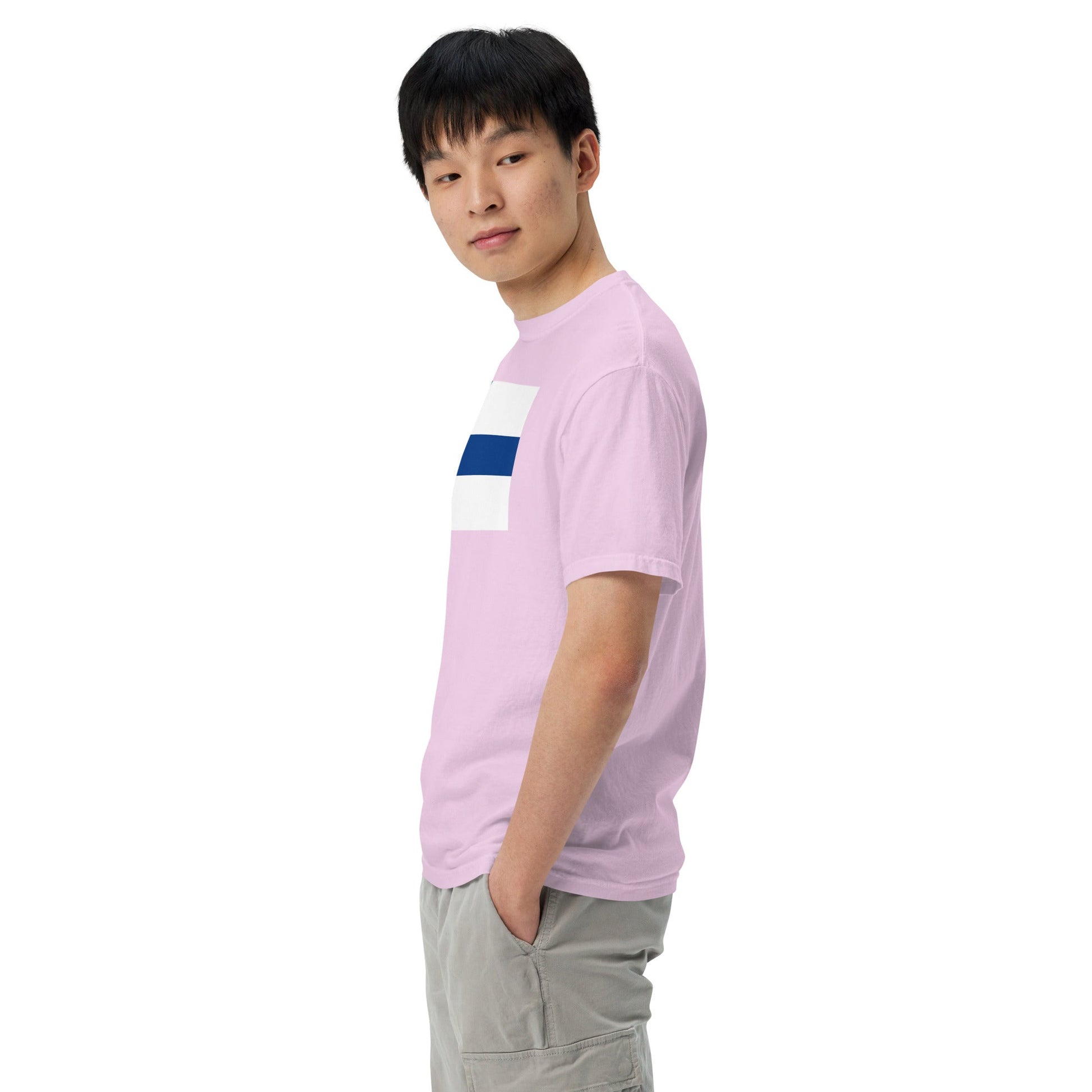 true navy shirt with France flag design, large