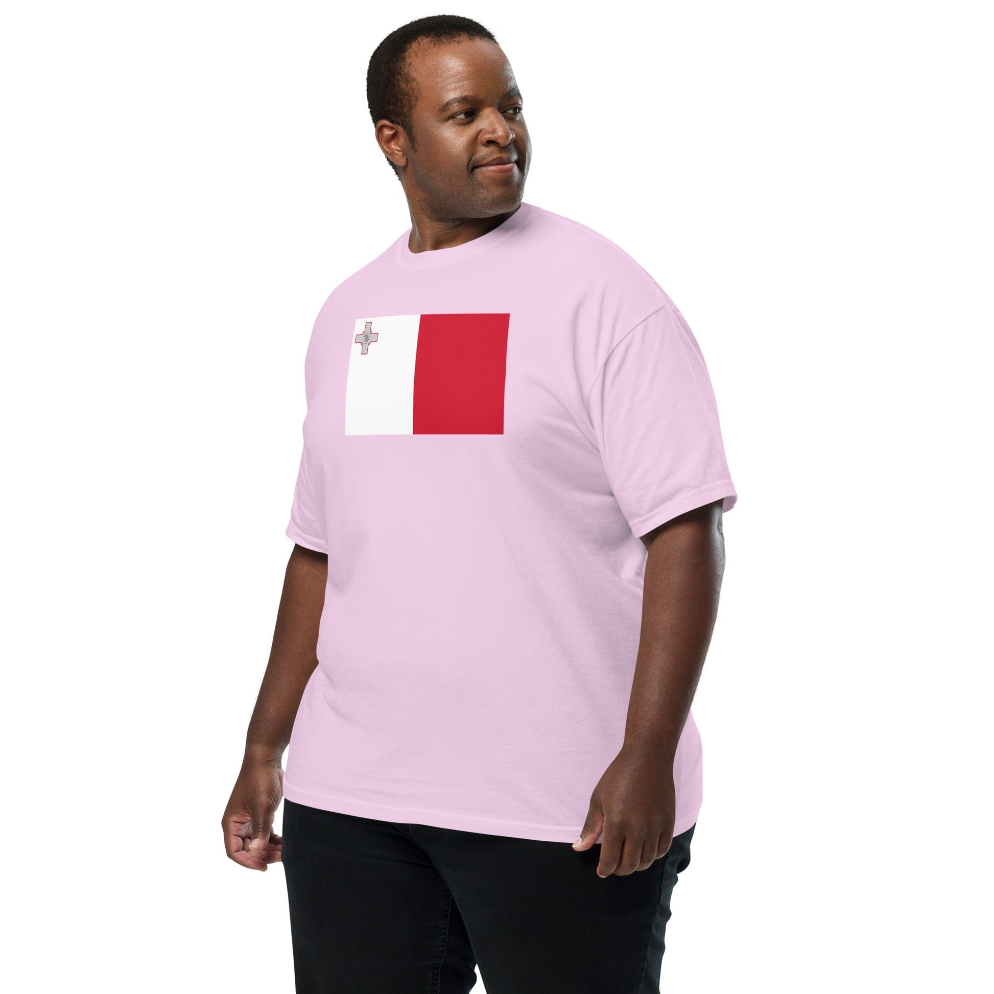 Flag tee representing Malta in true navy, large