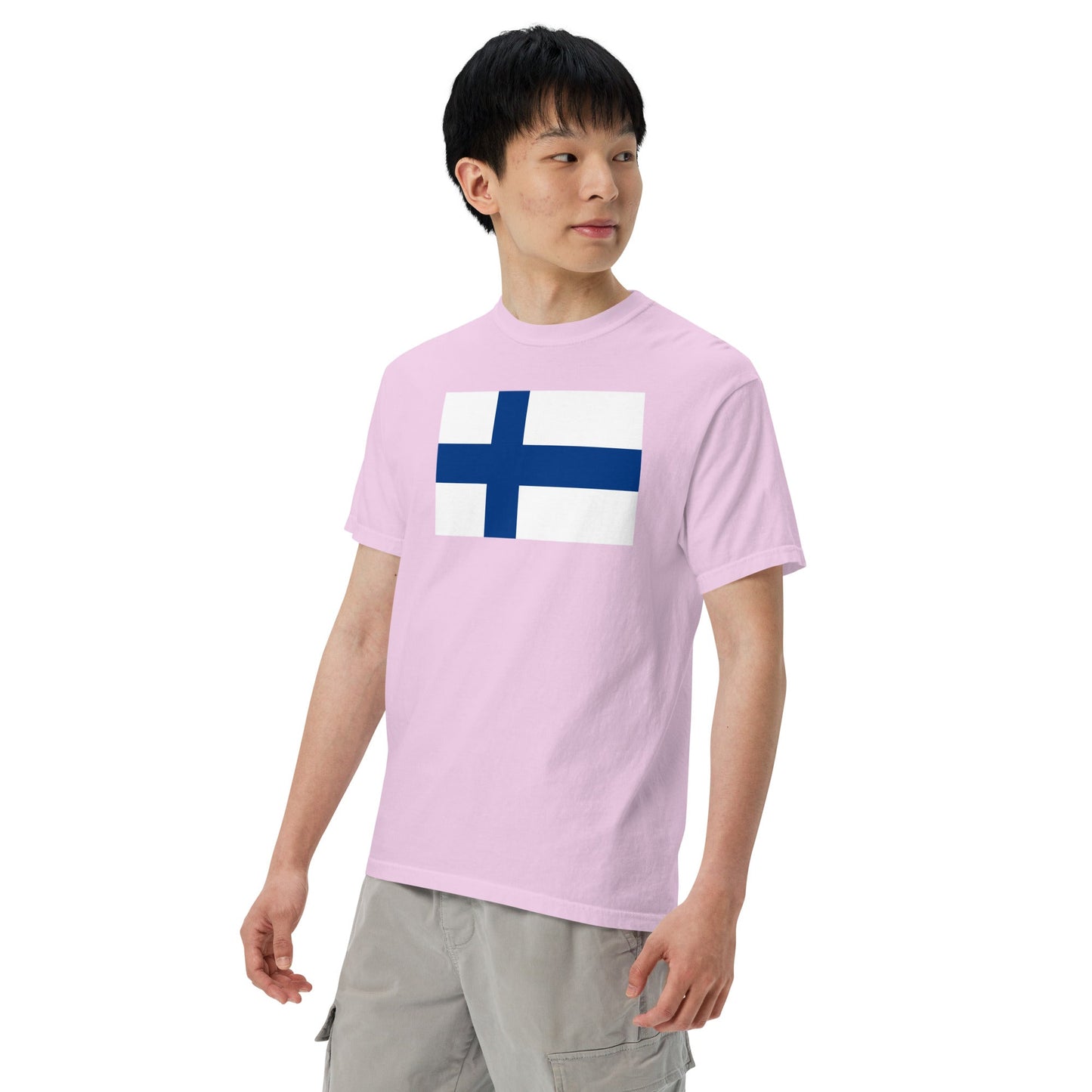 Flag tee representing France in red, 4X large