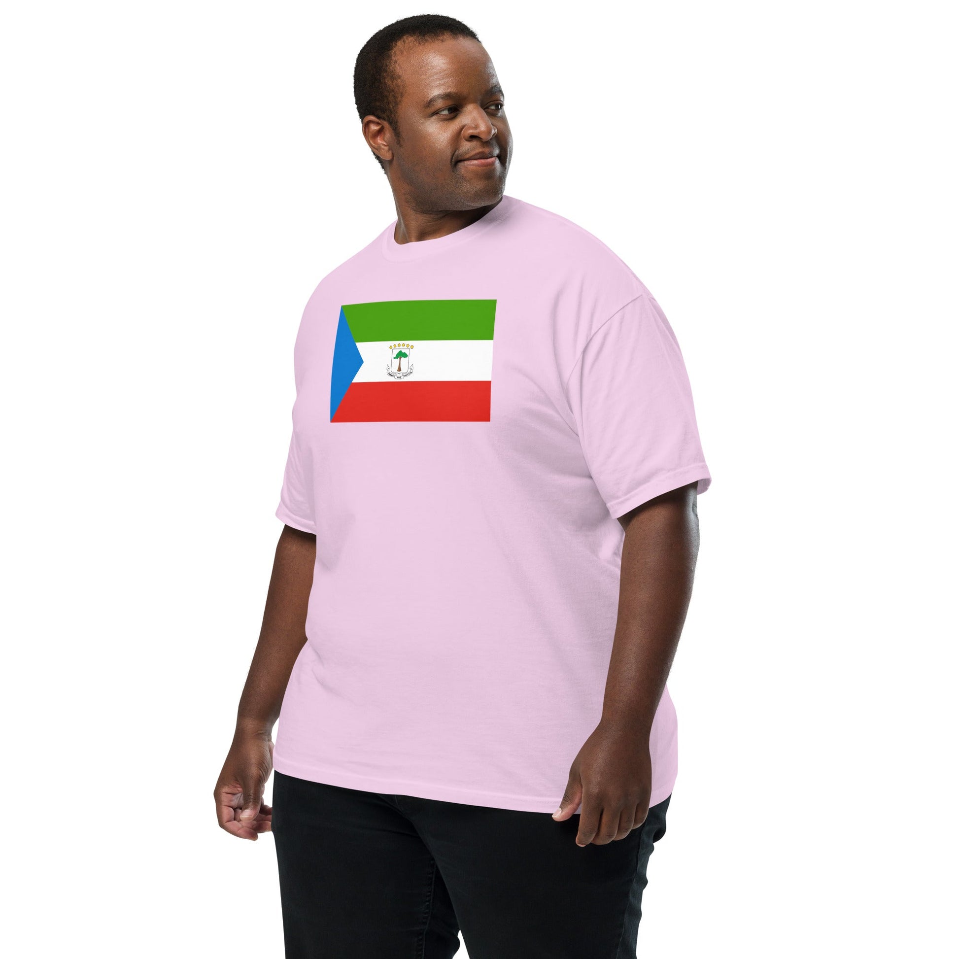 Bold Equatorial Guinea flag design tee in red, 3X large