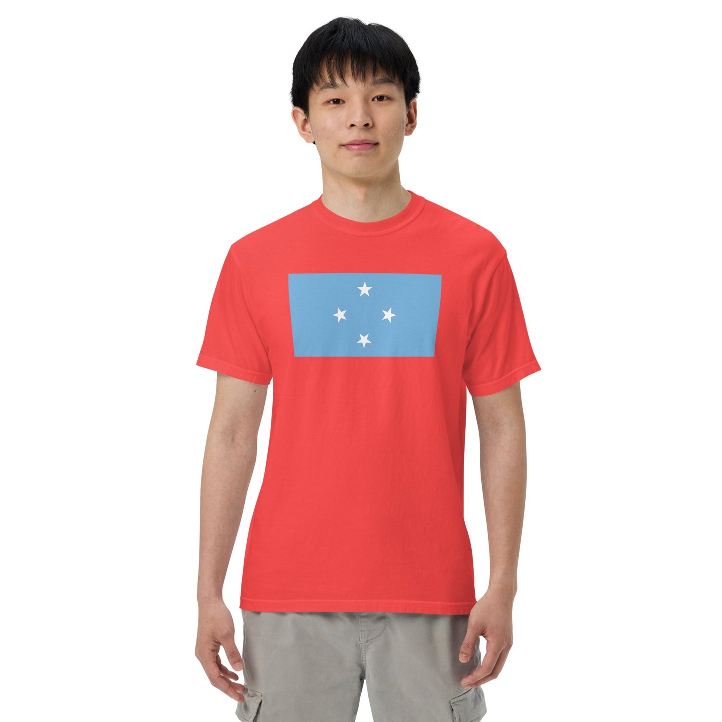Micronesia pride shirt in black – unisex, medium