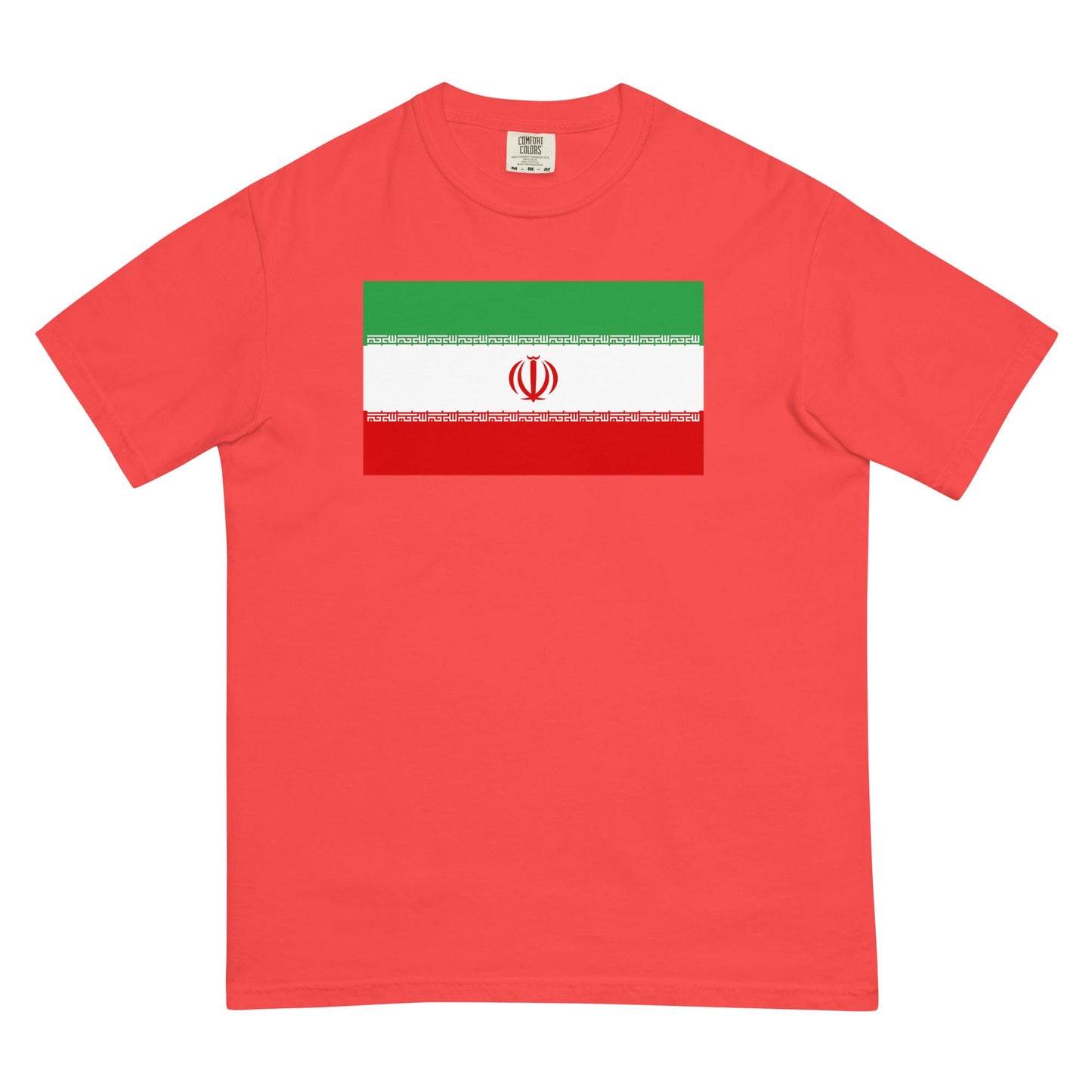 Flag tee representing Iran in espresso, 2X large