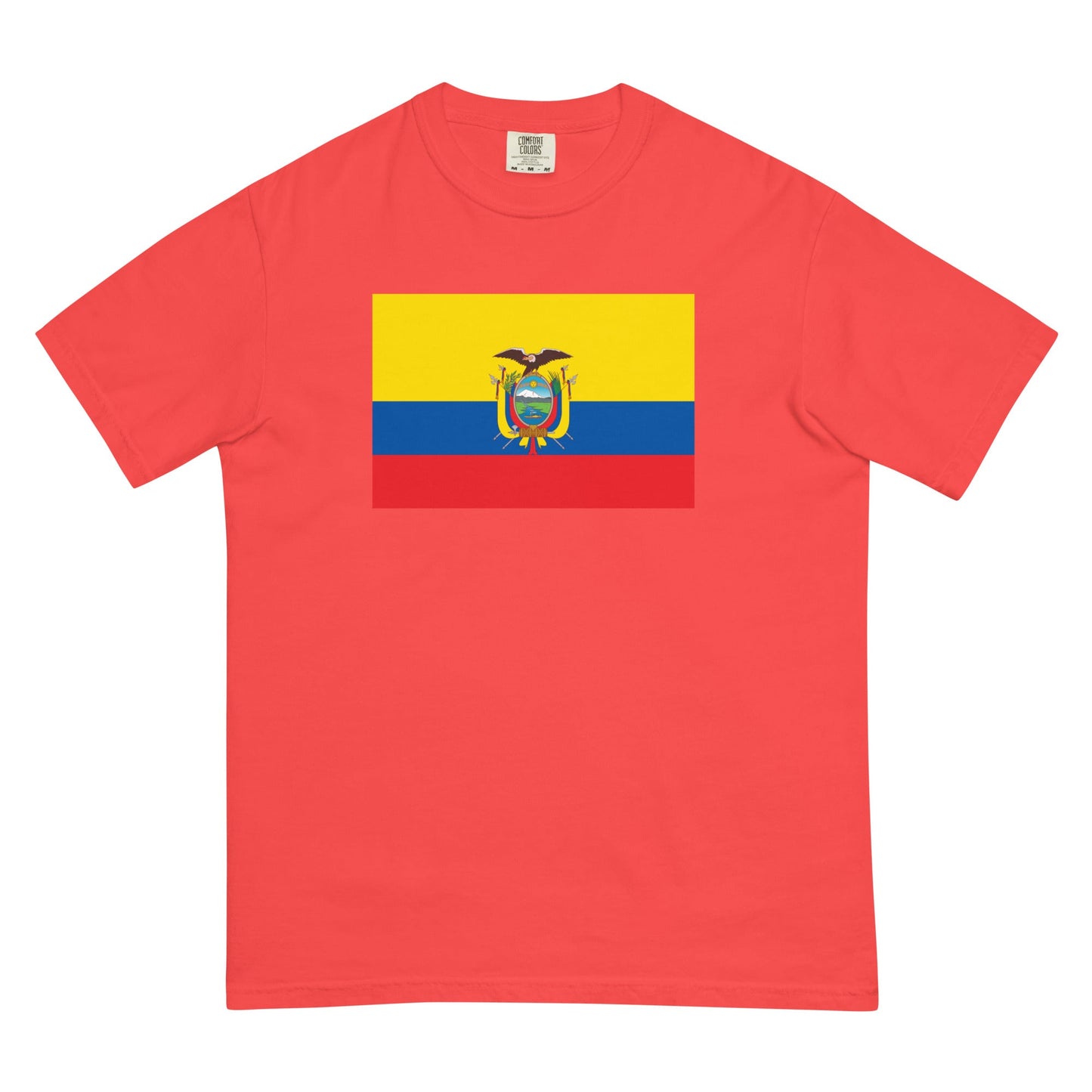 Ecuador pride shirt in flo blue – unisex, medium