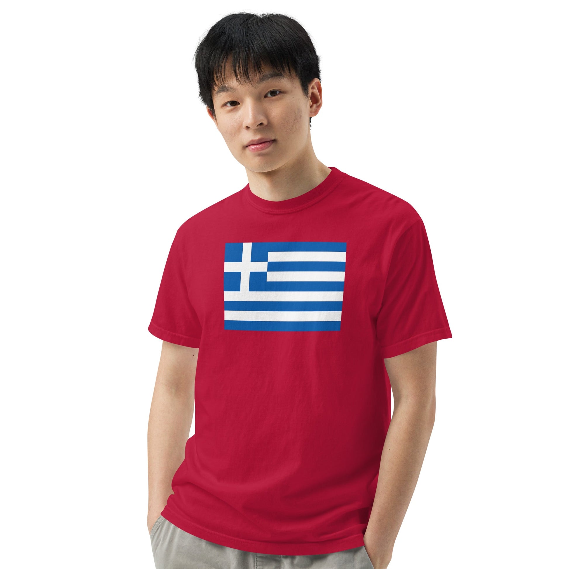 Greece heritage shirt, black, size extra large