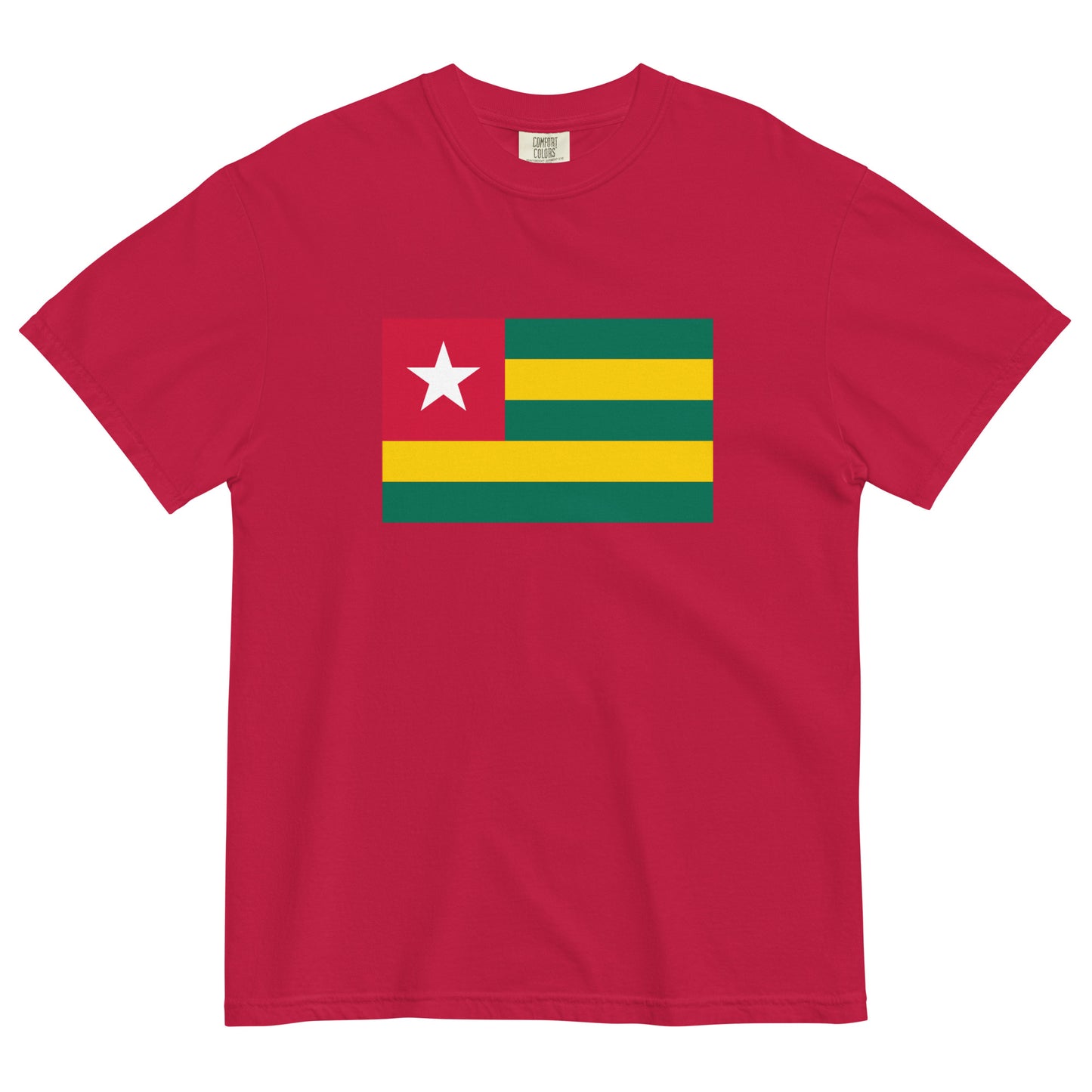 black shirt with Togo flag design, 4X large