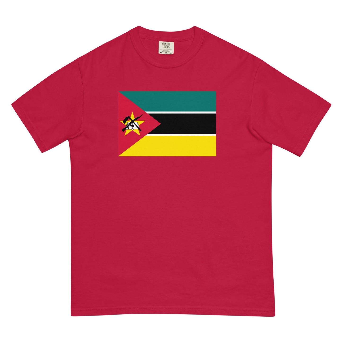 Flag tee representing Morocco in red, 4X large
