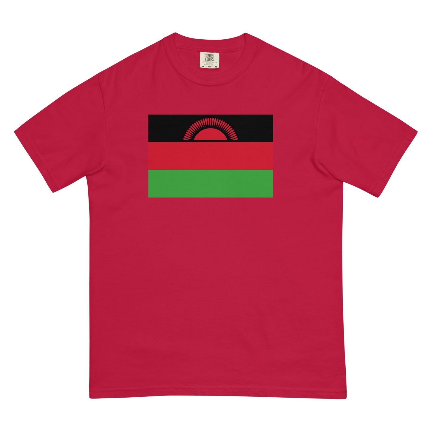 Malawi flag shirt in true navy, size small