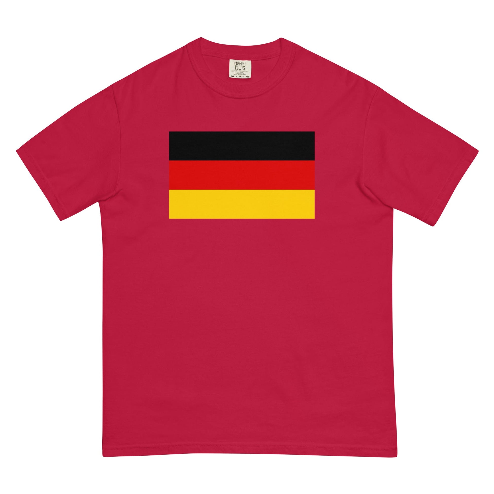 red shirt with Germany flag design, small