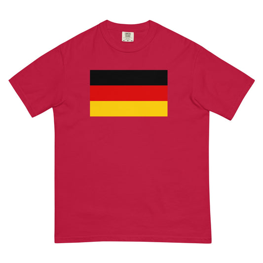 red shirt with Germany flag design, small