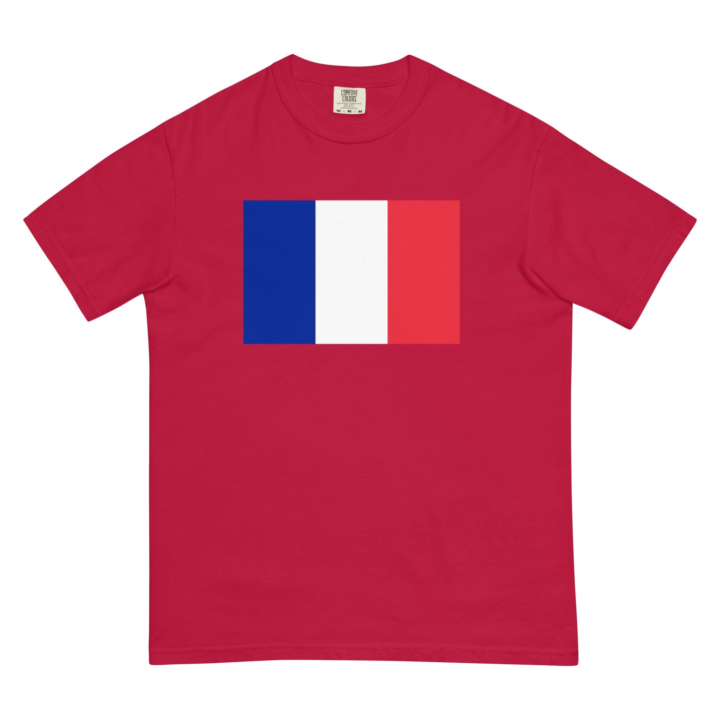 true navy shirt with France 1 flag design, 4X large