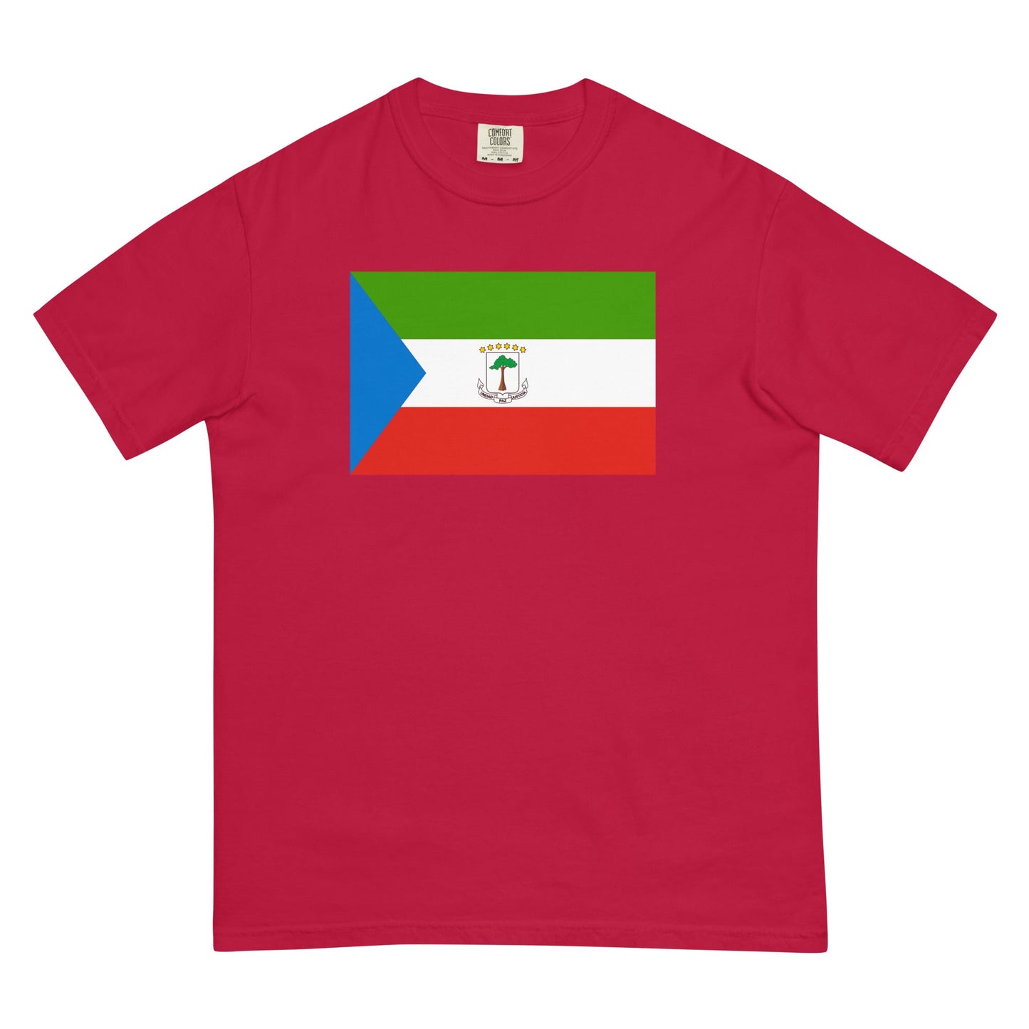 Equatorial Guinea pride shirt in true navy – unisex, small