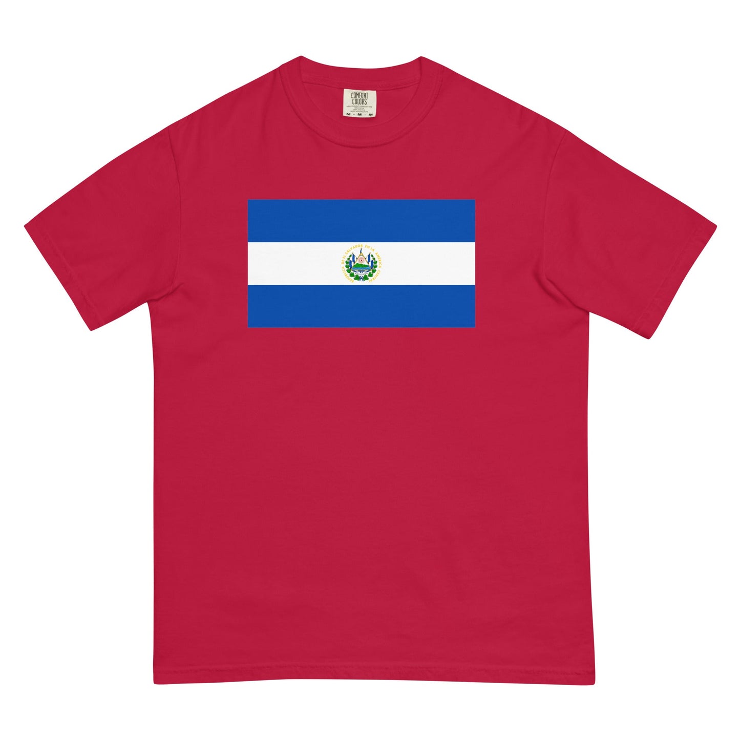 El Salvador flag shirt in true navy, size 4X large