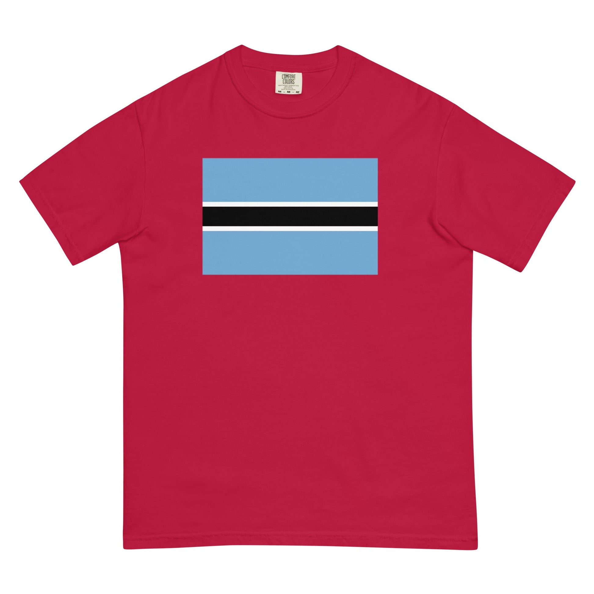 Botswana flag shirt in espresso, size medium