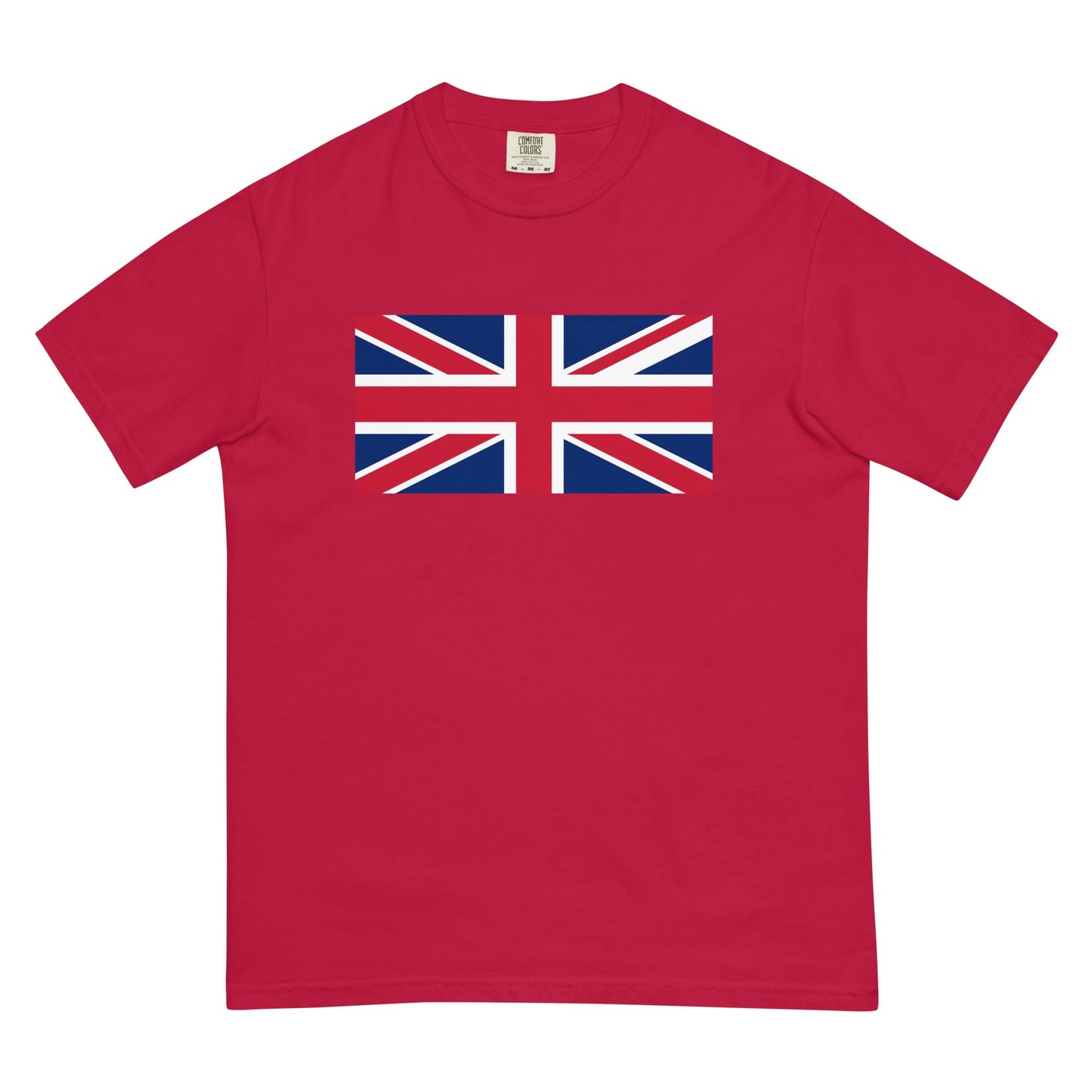 Bold United Kingdom flag design tee in grape, small