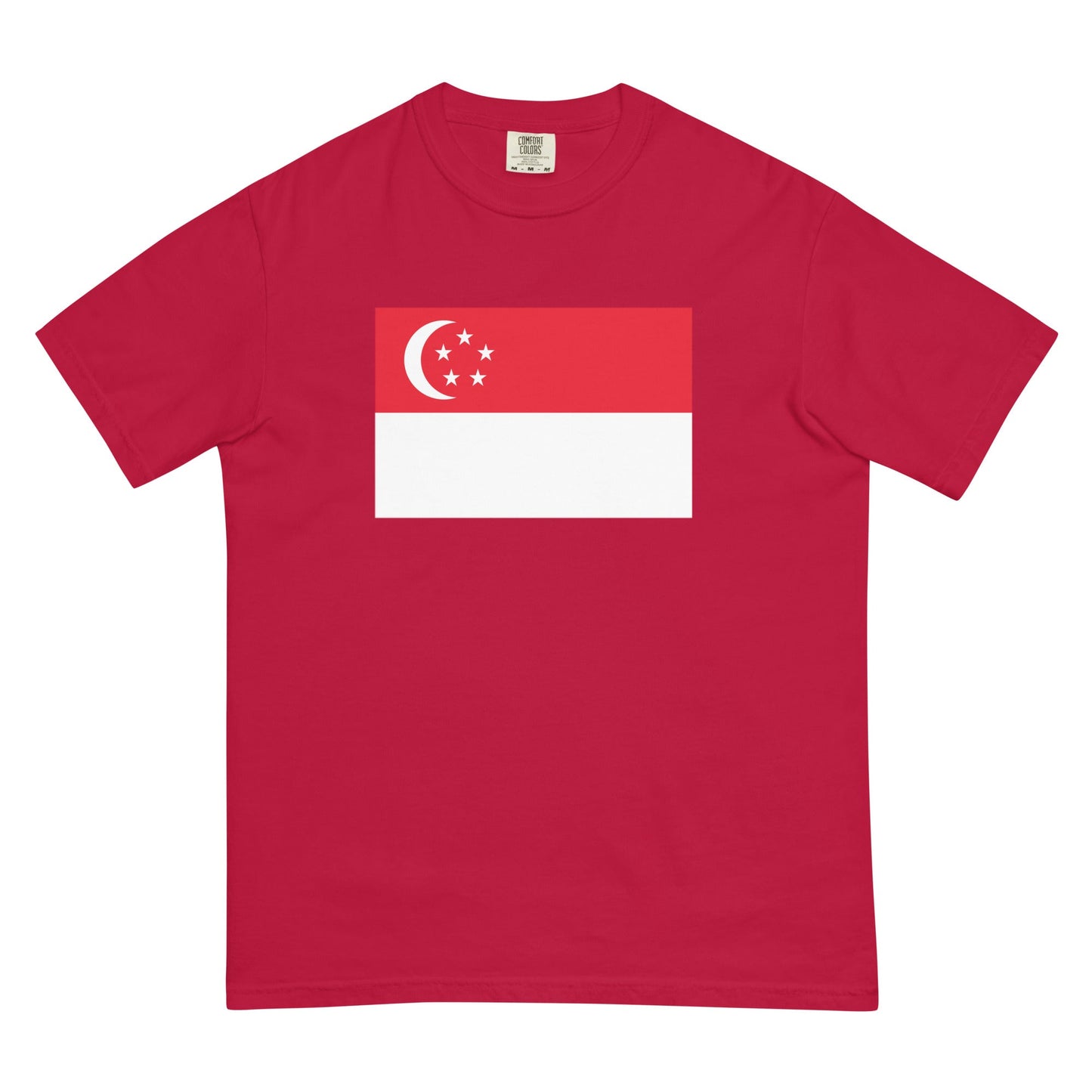 Singapore pride shirt in brick – unisex, medium