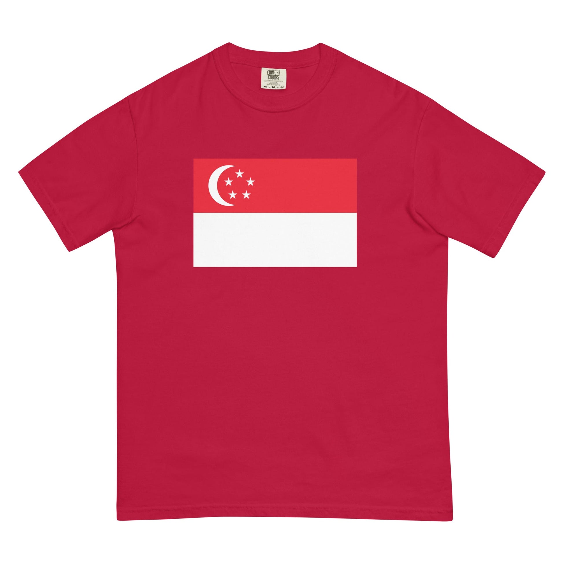 Singapore pride shirt in brick – unisex, medium