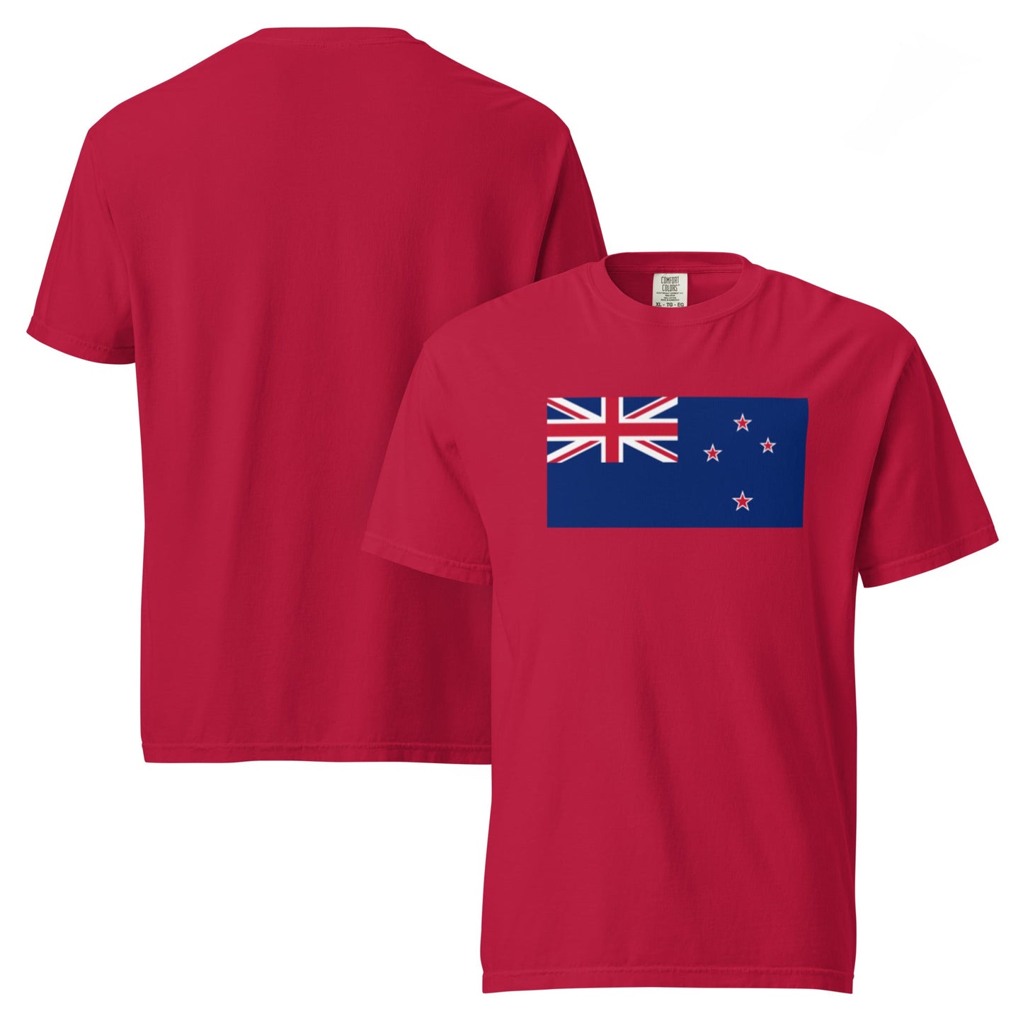 New Zealand 1 flag shirt in black, size extra large