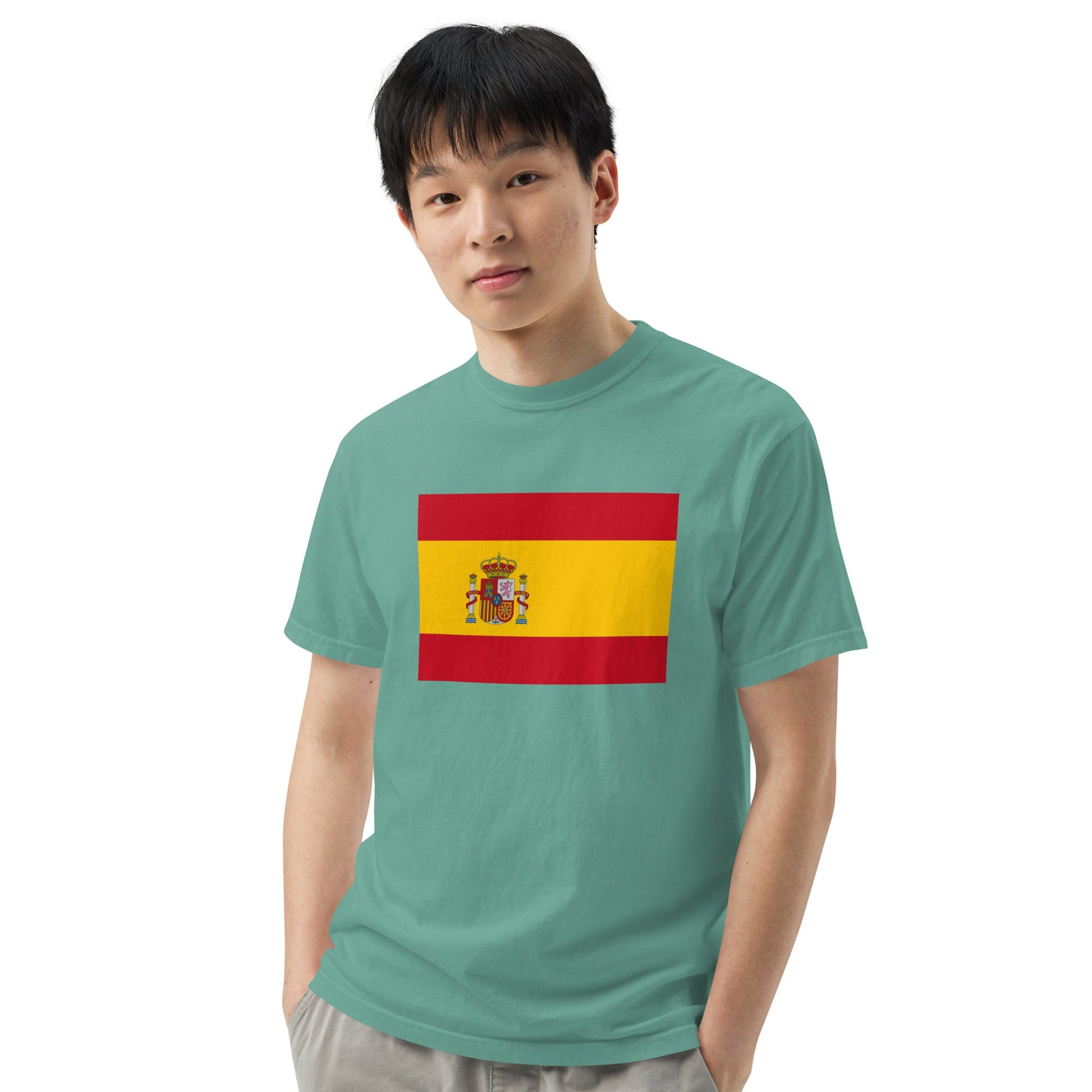 Spain flag shirt in black, size medium