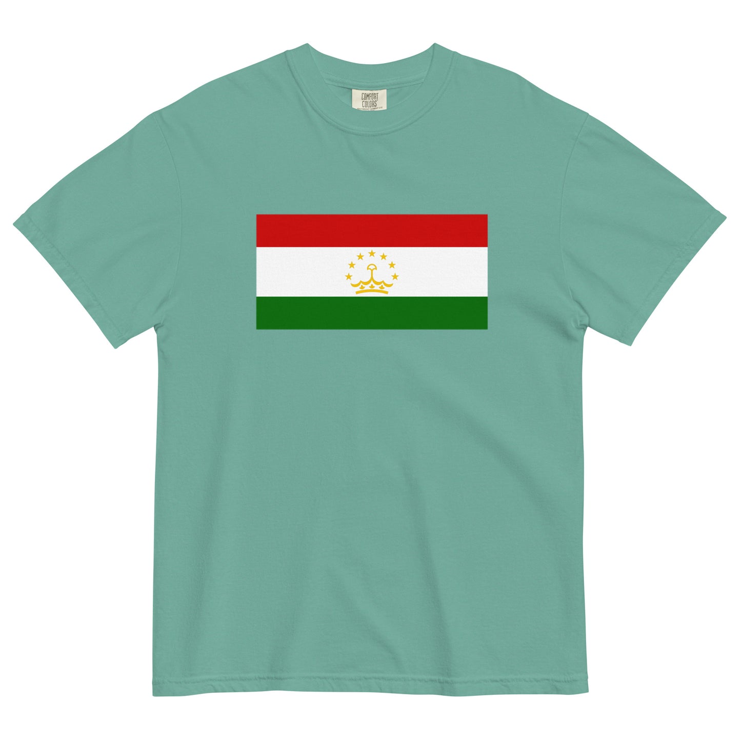 Tajikistan pride shirt in true navy – unisex, medium