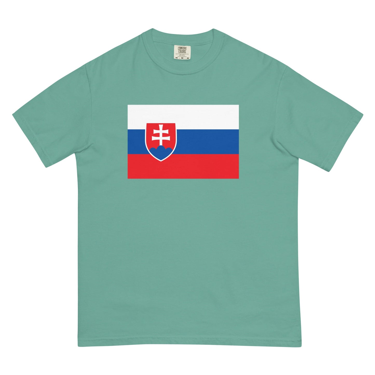 Flag tee representing Slovakia in true navy, extra large
