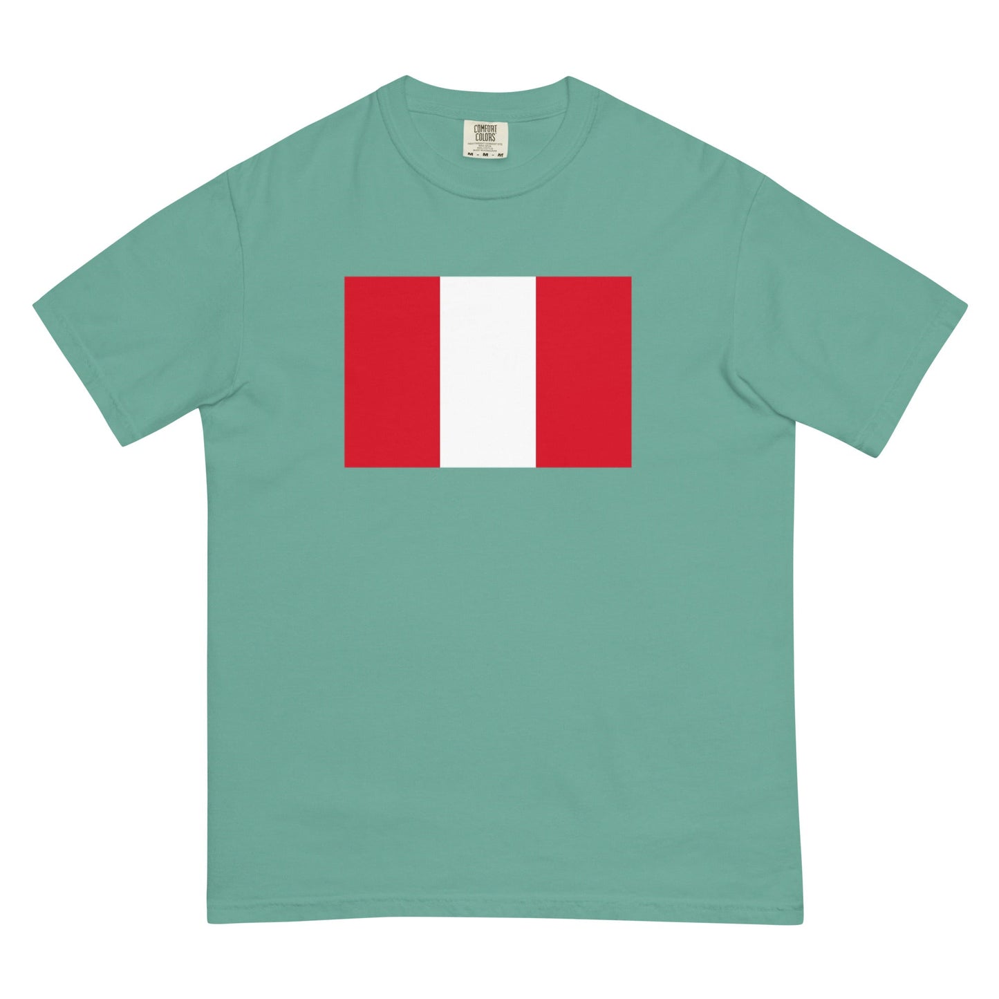Peru flag shirt in true navy, size 4X large