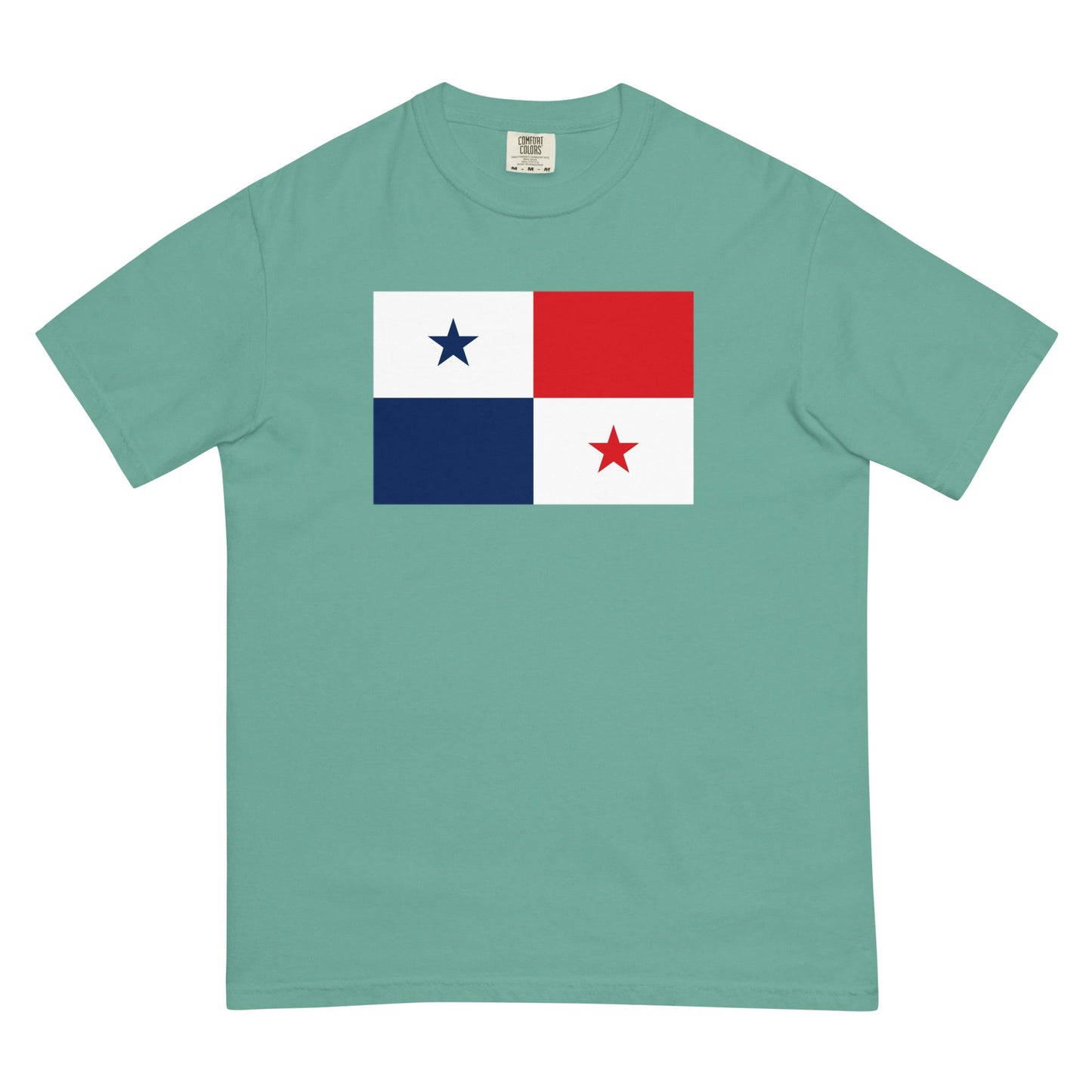 Bold Panama flag design tee in true navy, 3X large