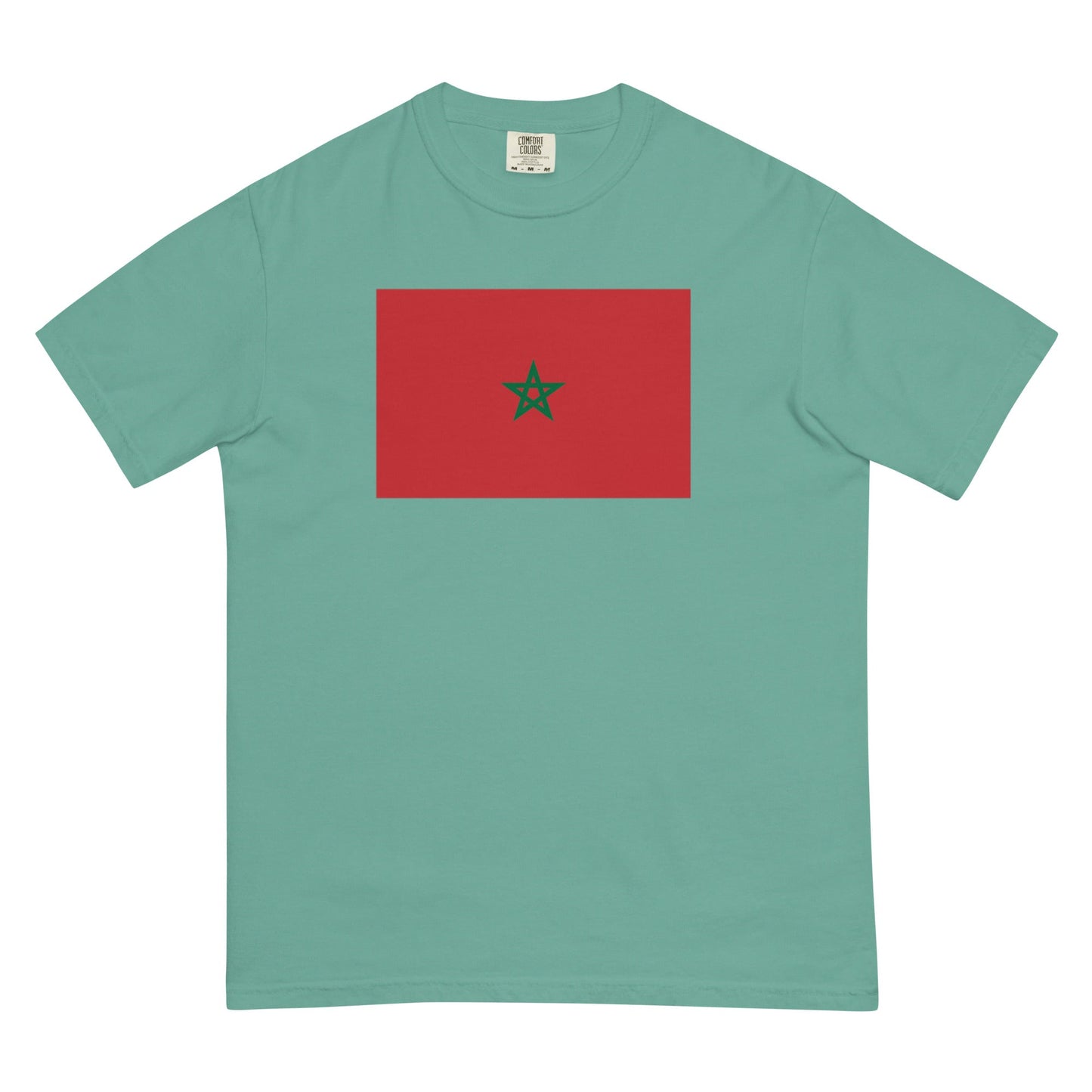 Morocco flag shirt in black, size small