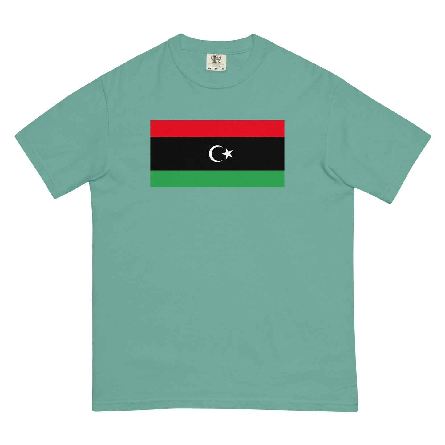 Flag tee representing Libya in espresso, small