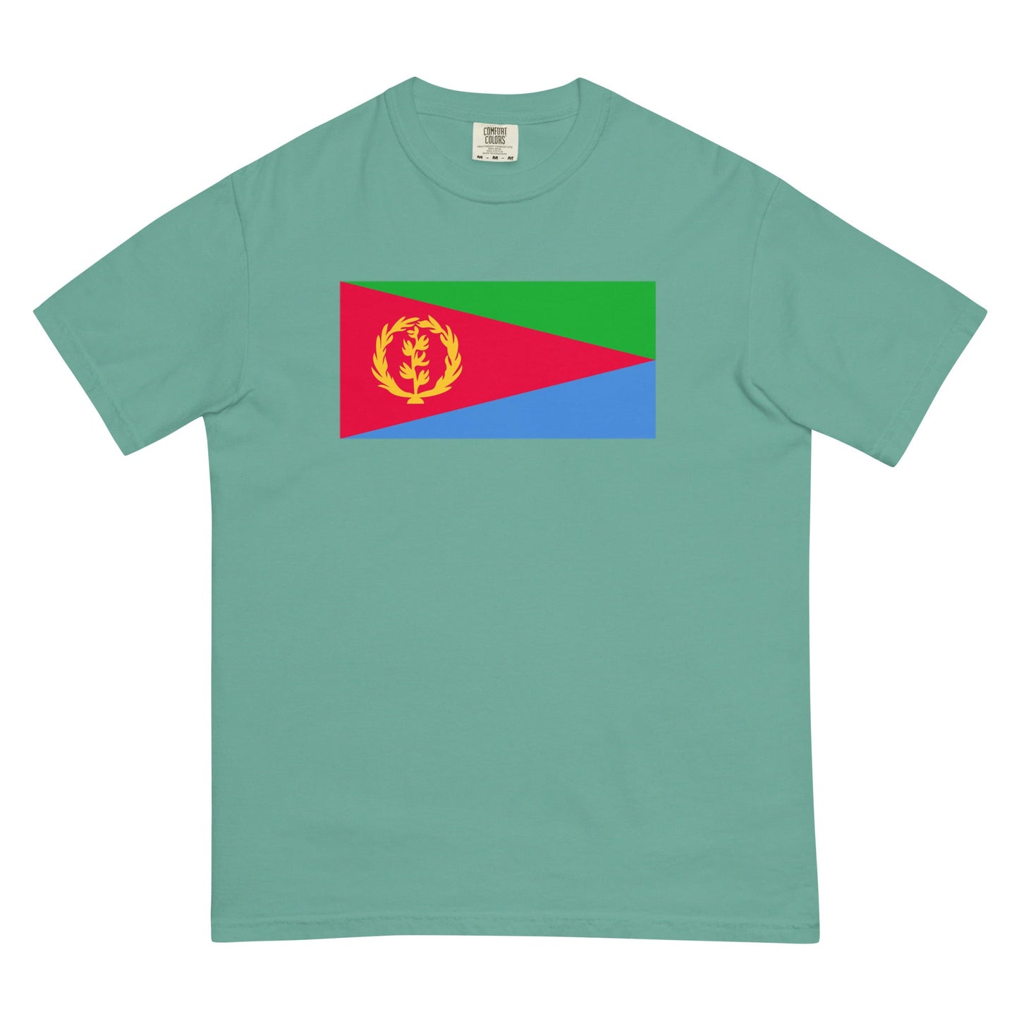 Flag tee representing Eritrea in espresso, 4X large