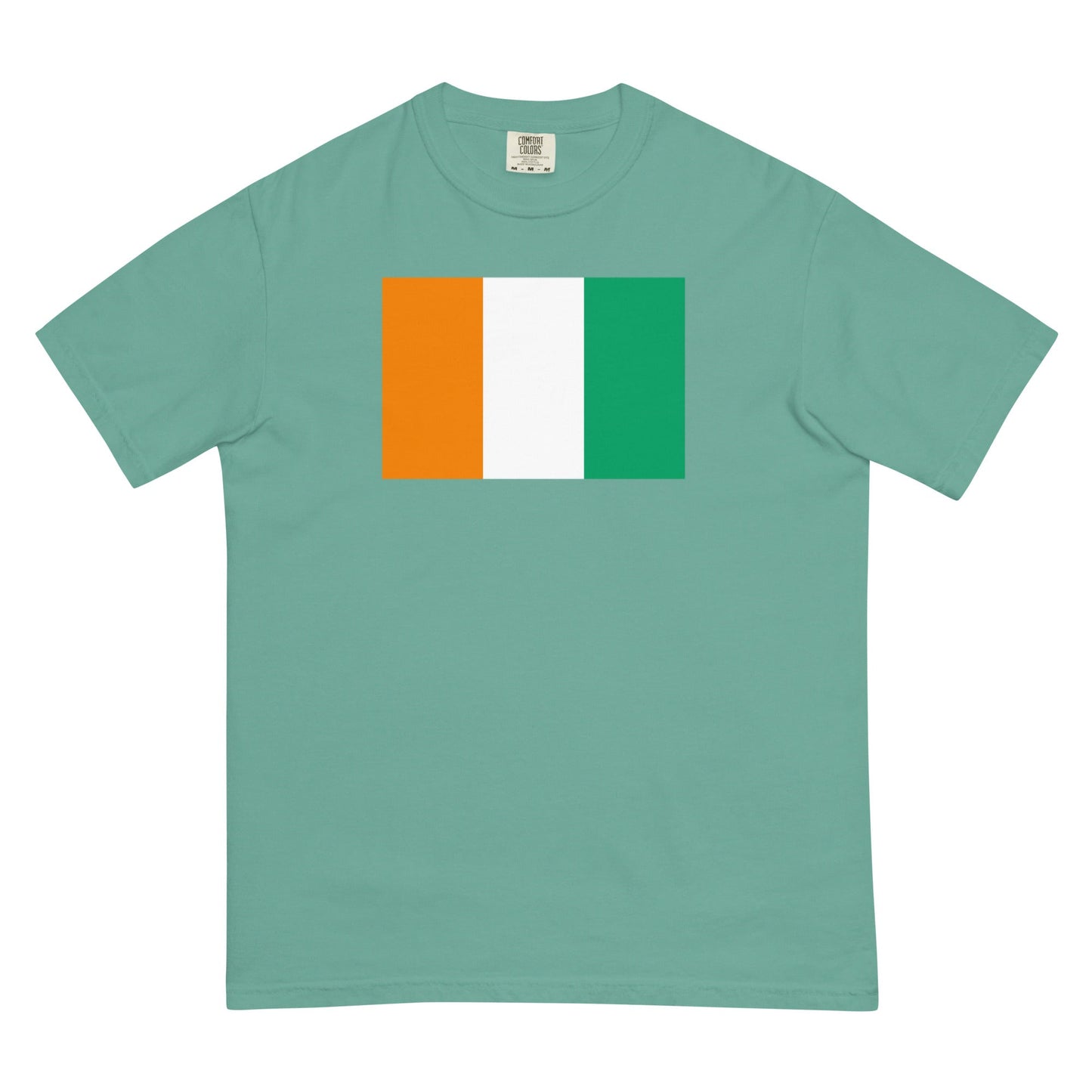 Flag tee representing Cote Divoire in espresso, 2X large