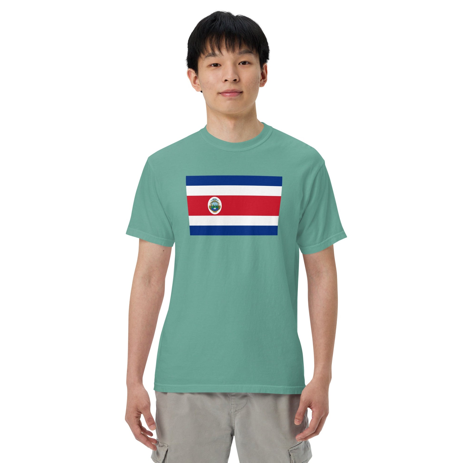 Costa Rica heritage shirt, true navy, size medium