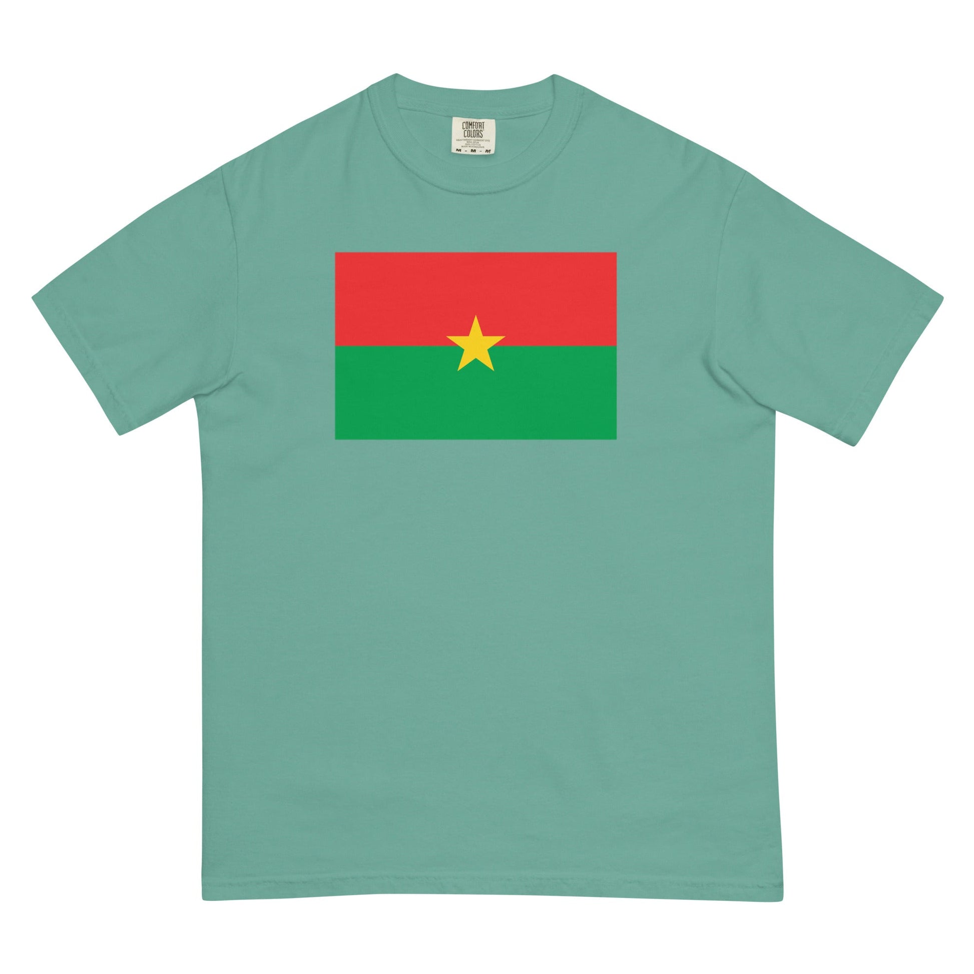 Burkina Faso flag shirt in yam, size extra large