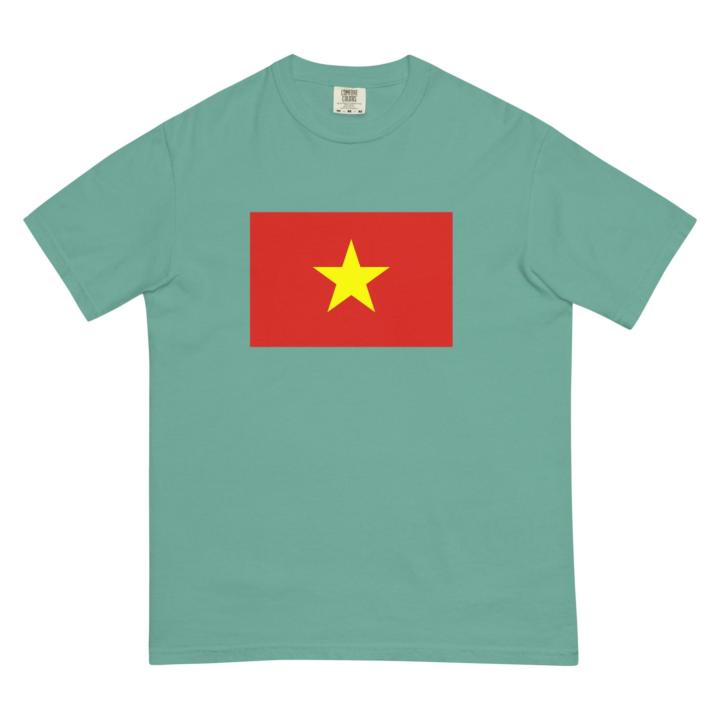 Flag tee representing Vietnam in berry, small