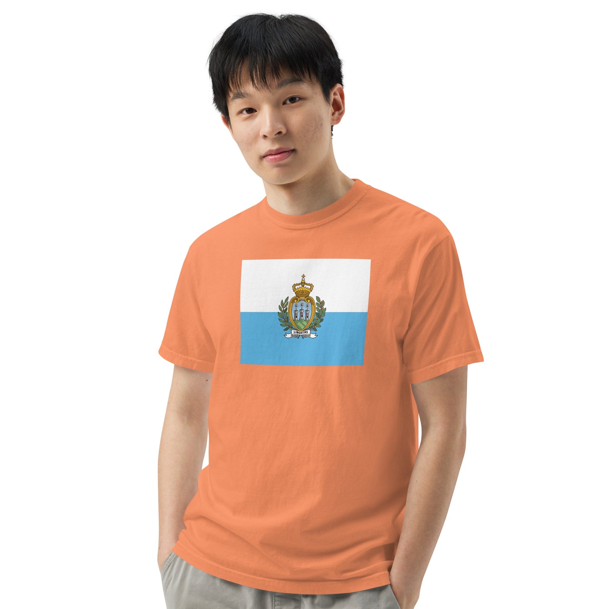 San Marino pride shirt in black – unisex, medium