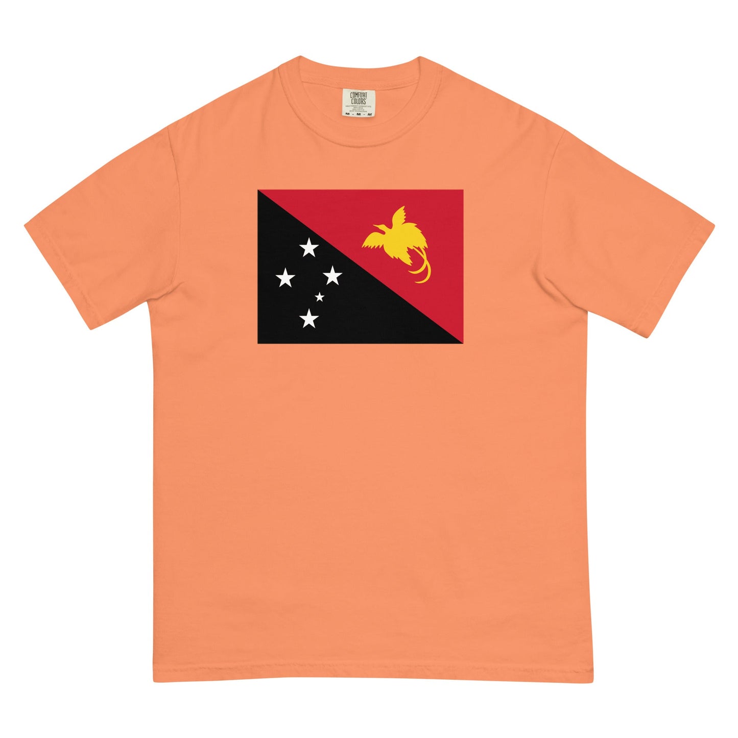 Flat lay of true navy Paraguay flag tee, 3X large size