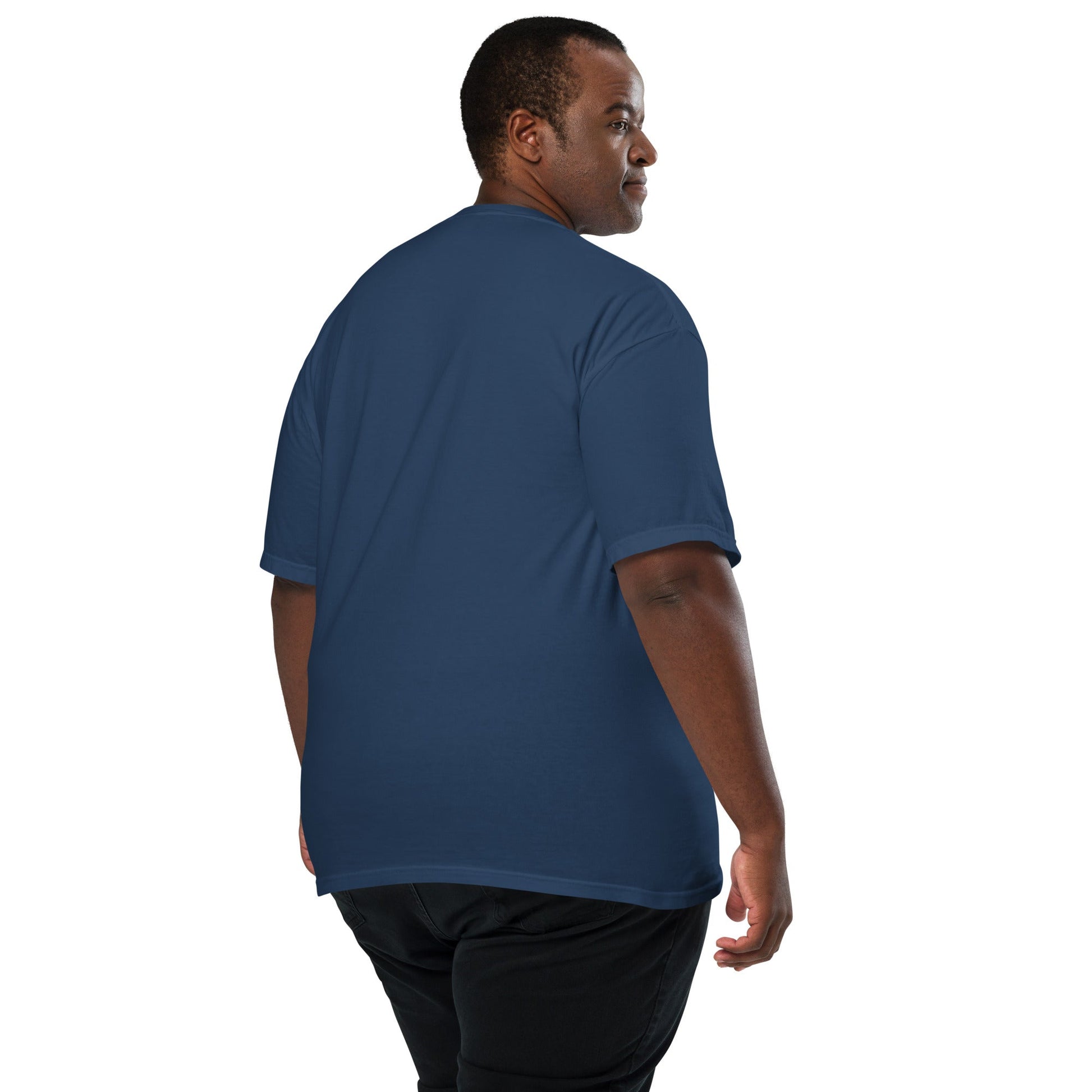 black shirt with Dominica flag design, 3X large