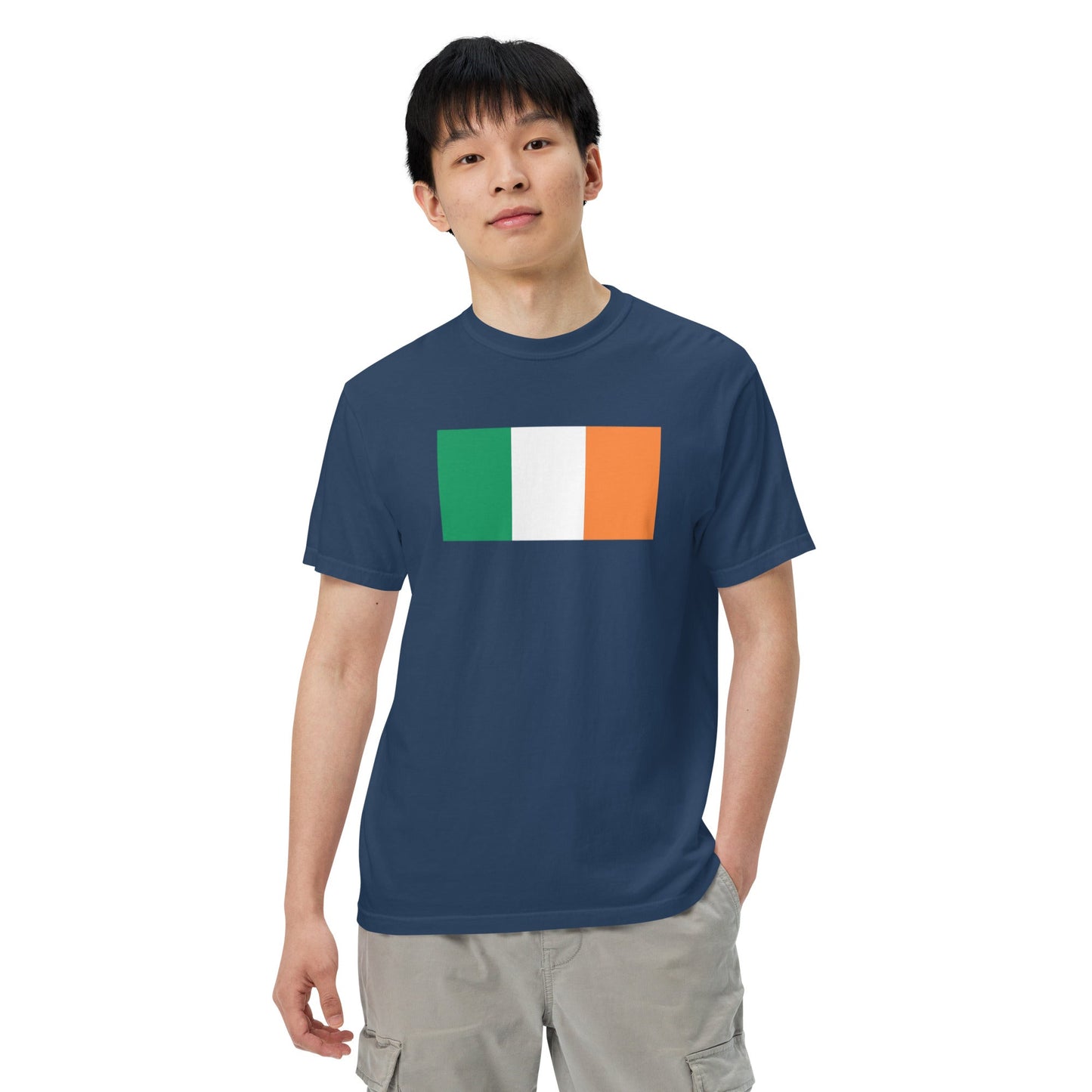 Flag tee representing Ireland in black, 2X large
