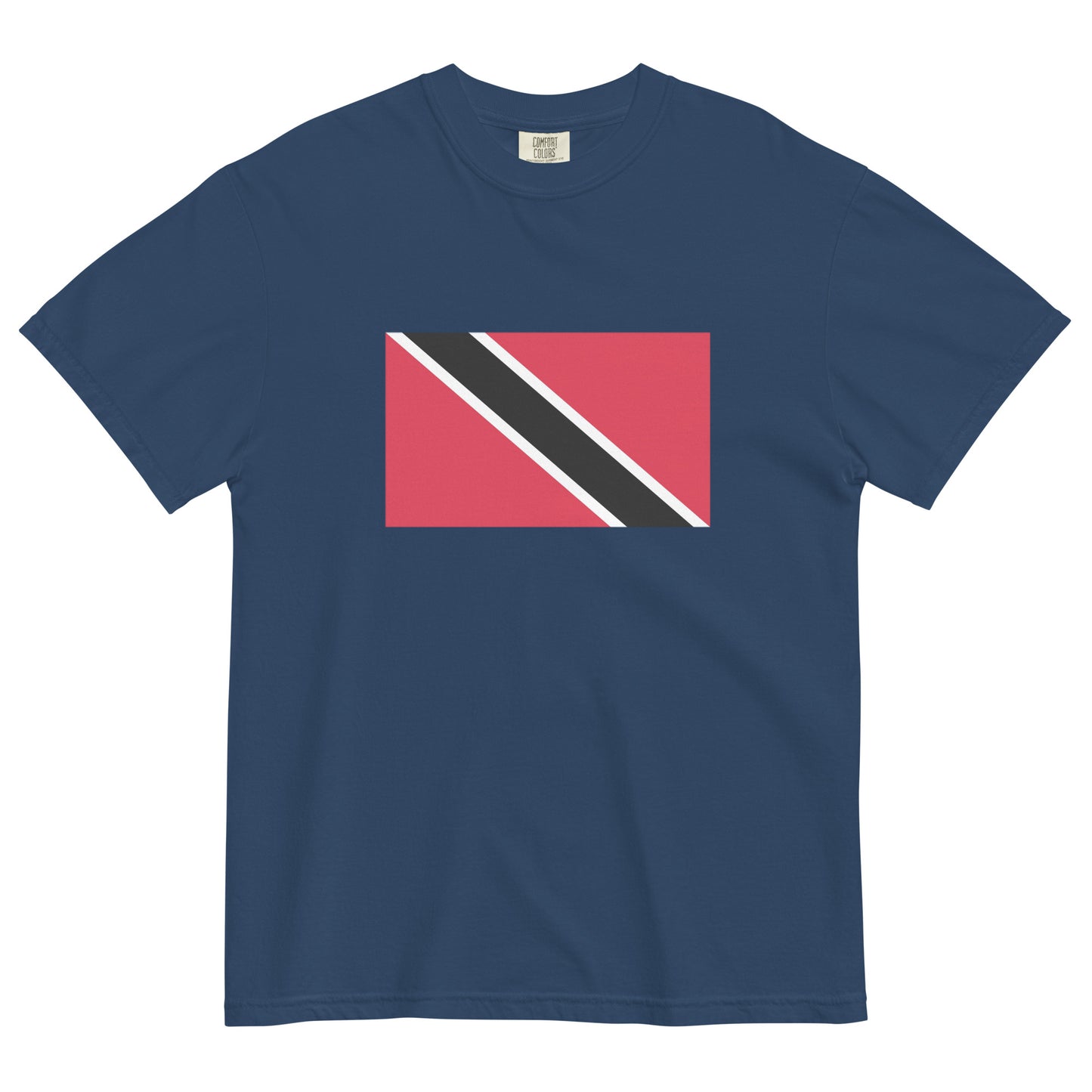 Flag tee representing Trinidad in black, 3X large