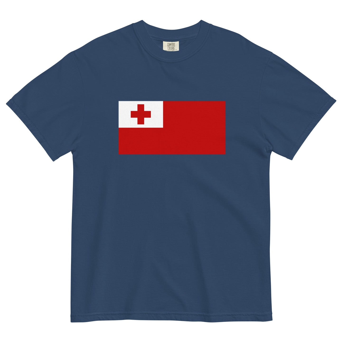 Flag tee representing Tonga in black, 2X large