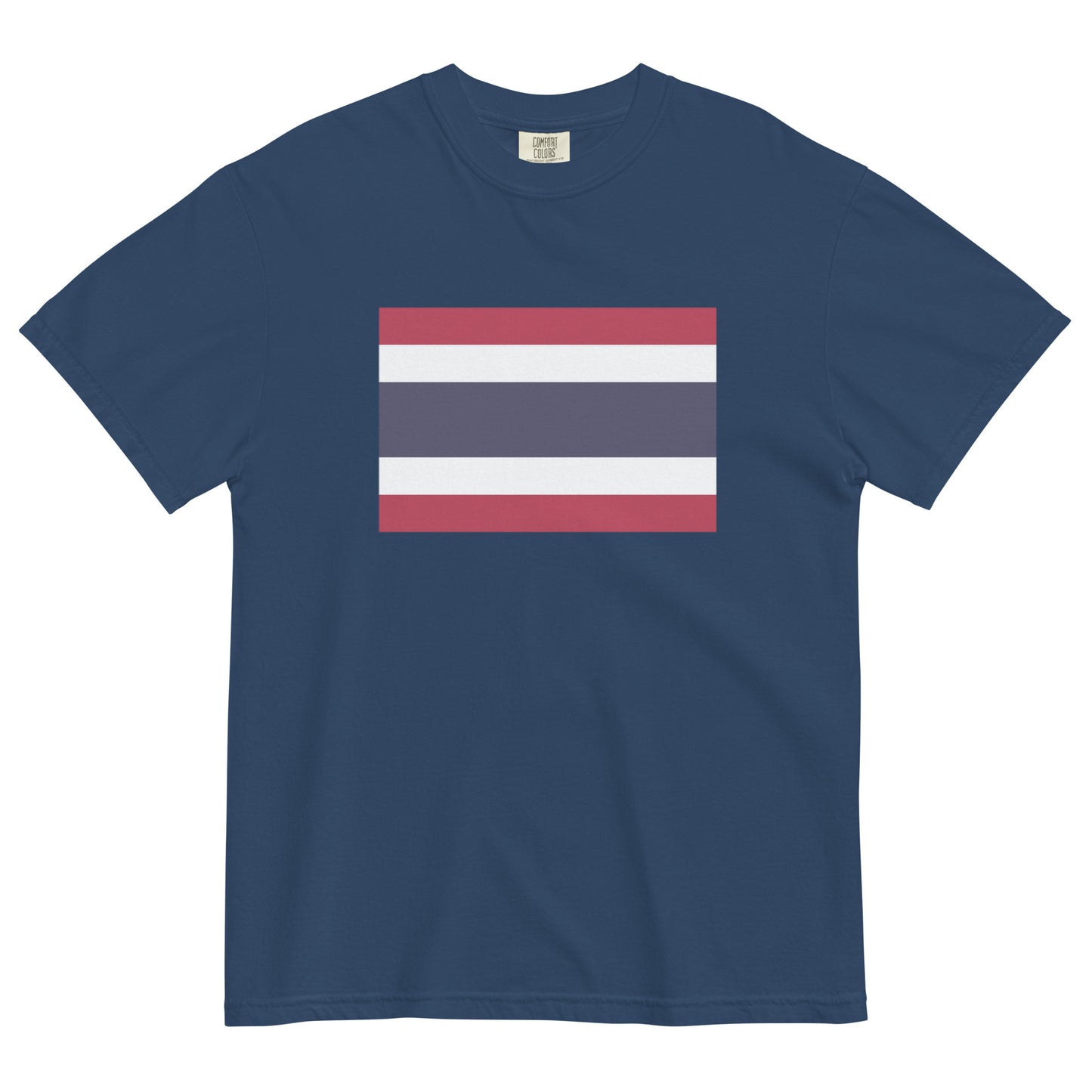 black shirt with Thailand flag design, 3X large