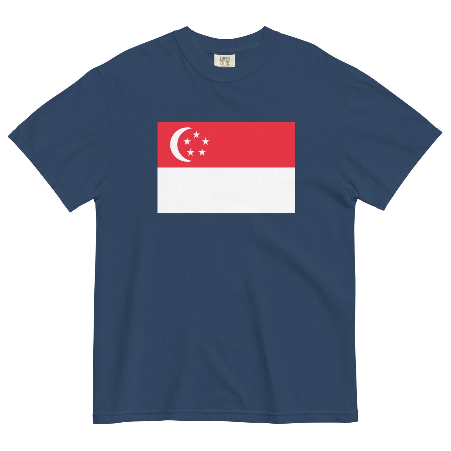 Singapore pride shirt in black – unisex, 4X large
