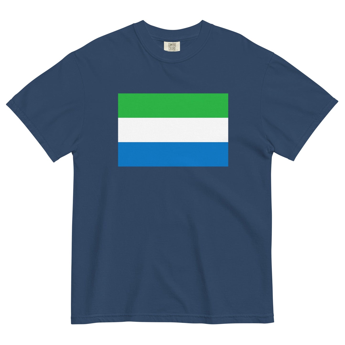 Sierra Leone flag shirt in red, size small