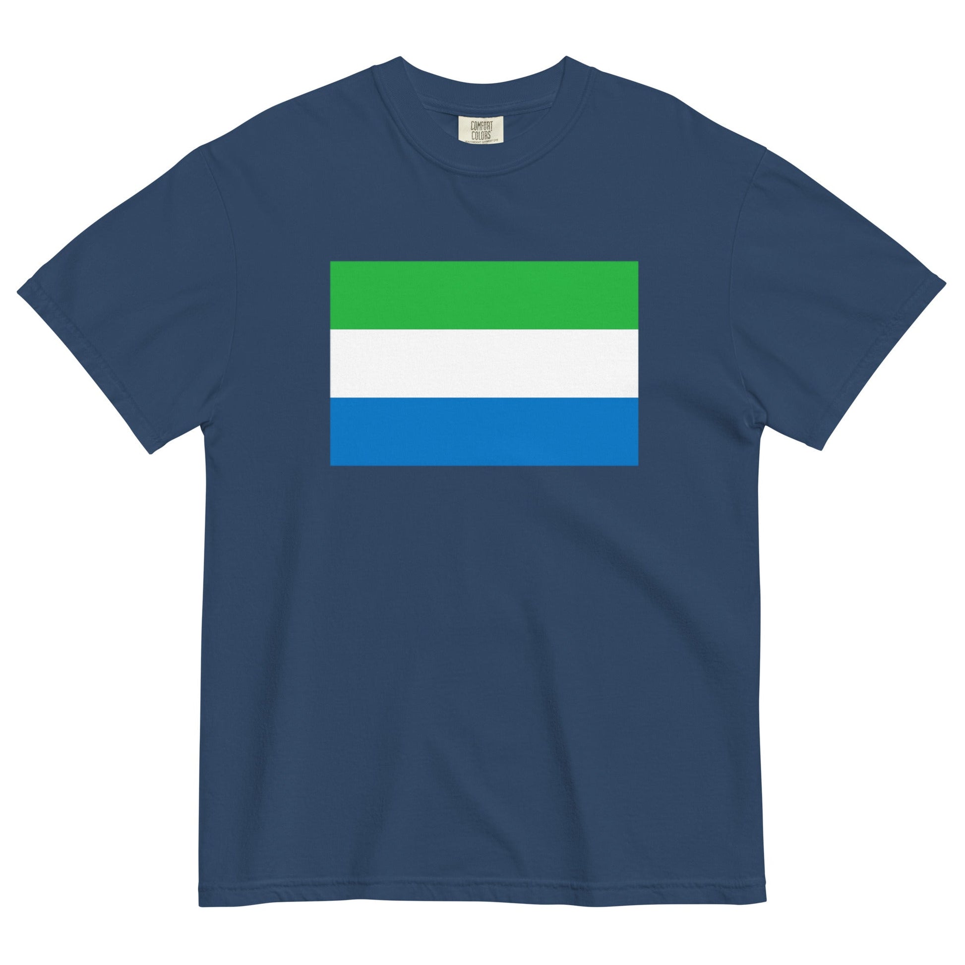 Sierra Leone flag shirt in red, size small