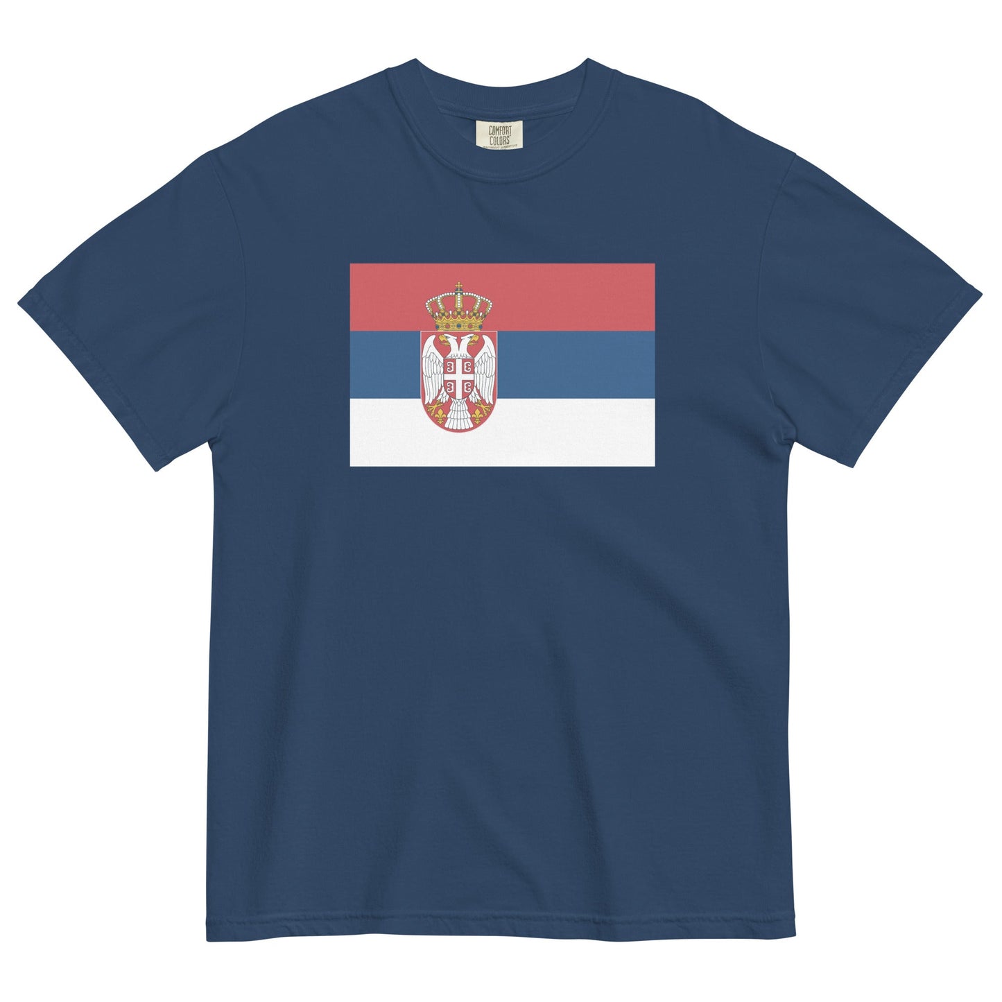 Serbia pride shirt in black – unisex, 3X large