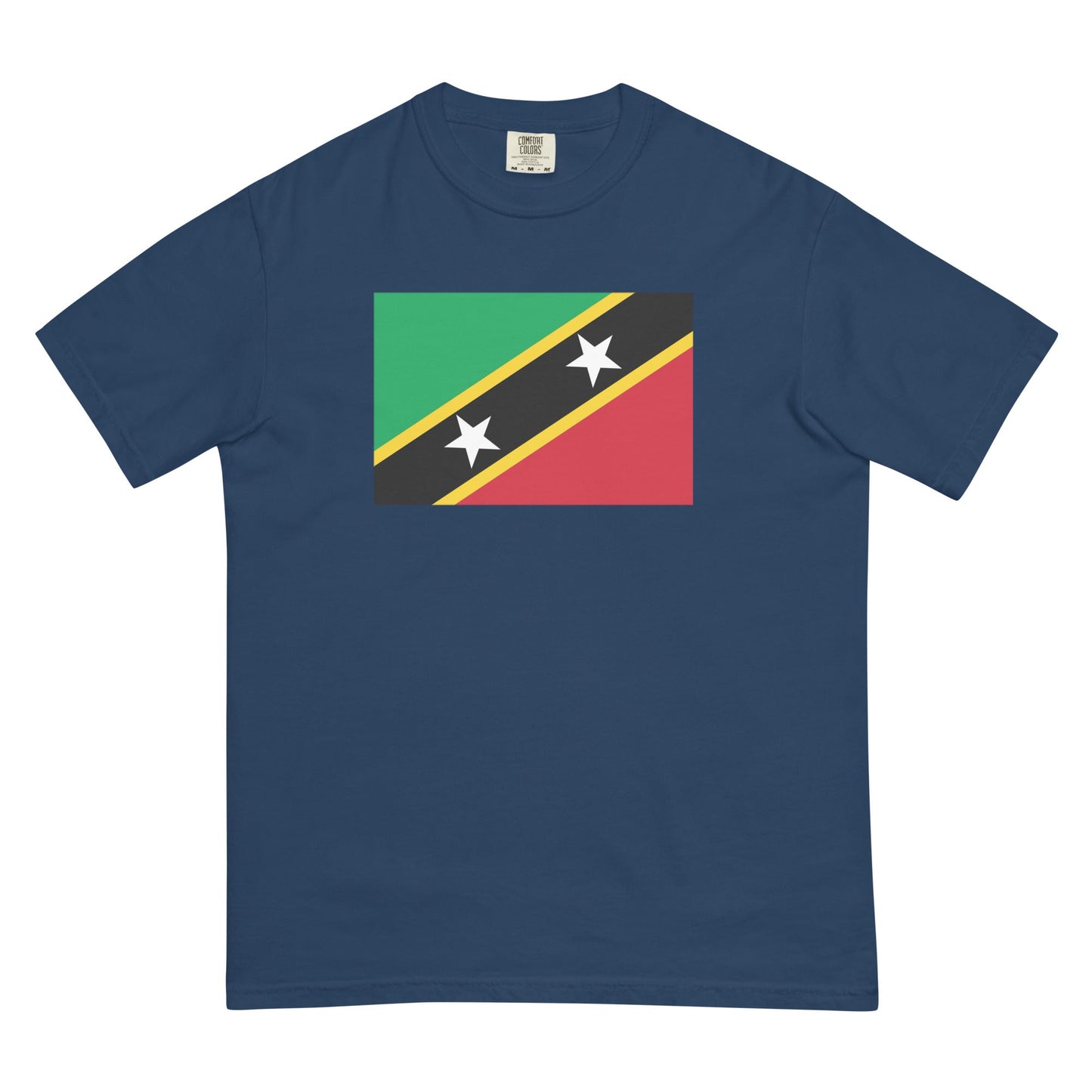 Saint Kitts And Nevis heritage shirt, true navy, size small