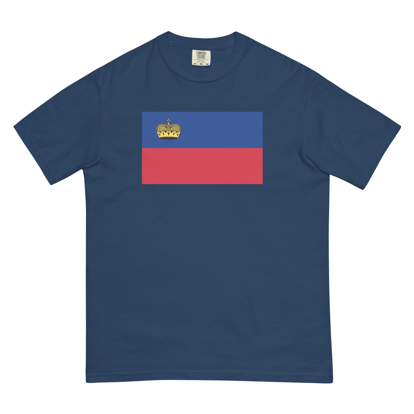 Liechtenstein flag shirt in brick, size large
