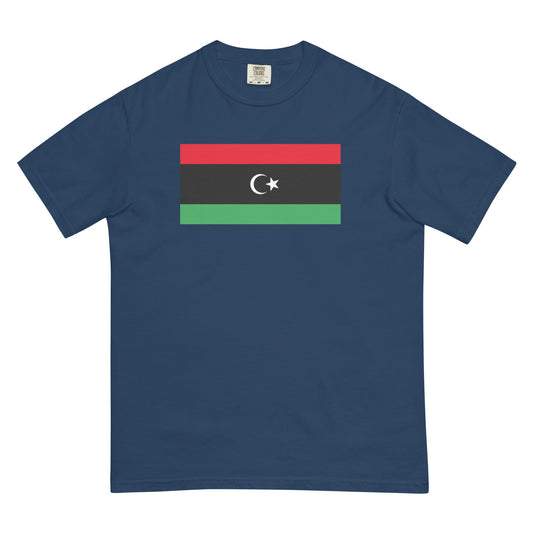 Bold Libya flag design tee in black, small