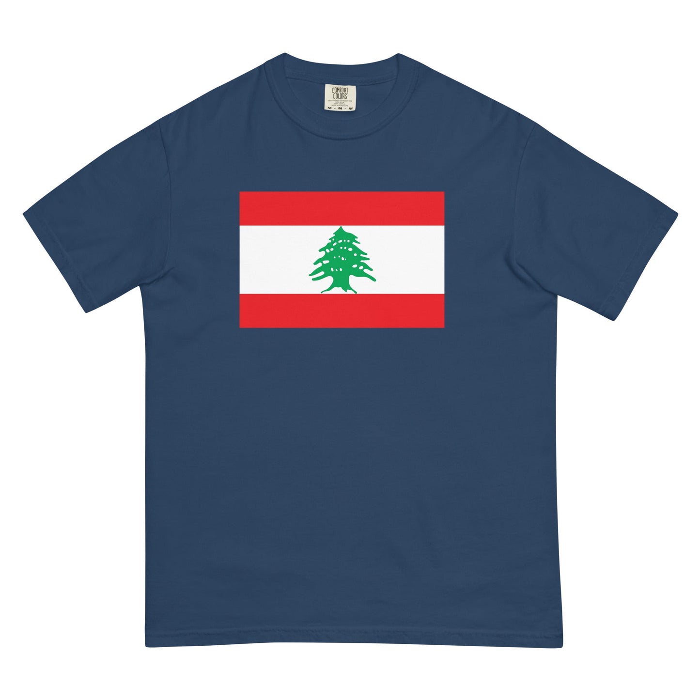 Lebanon flag shirt in hemp, size small